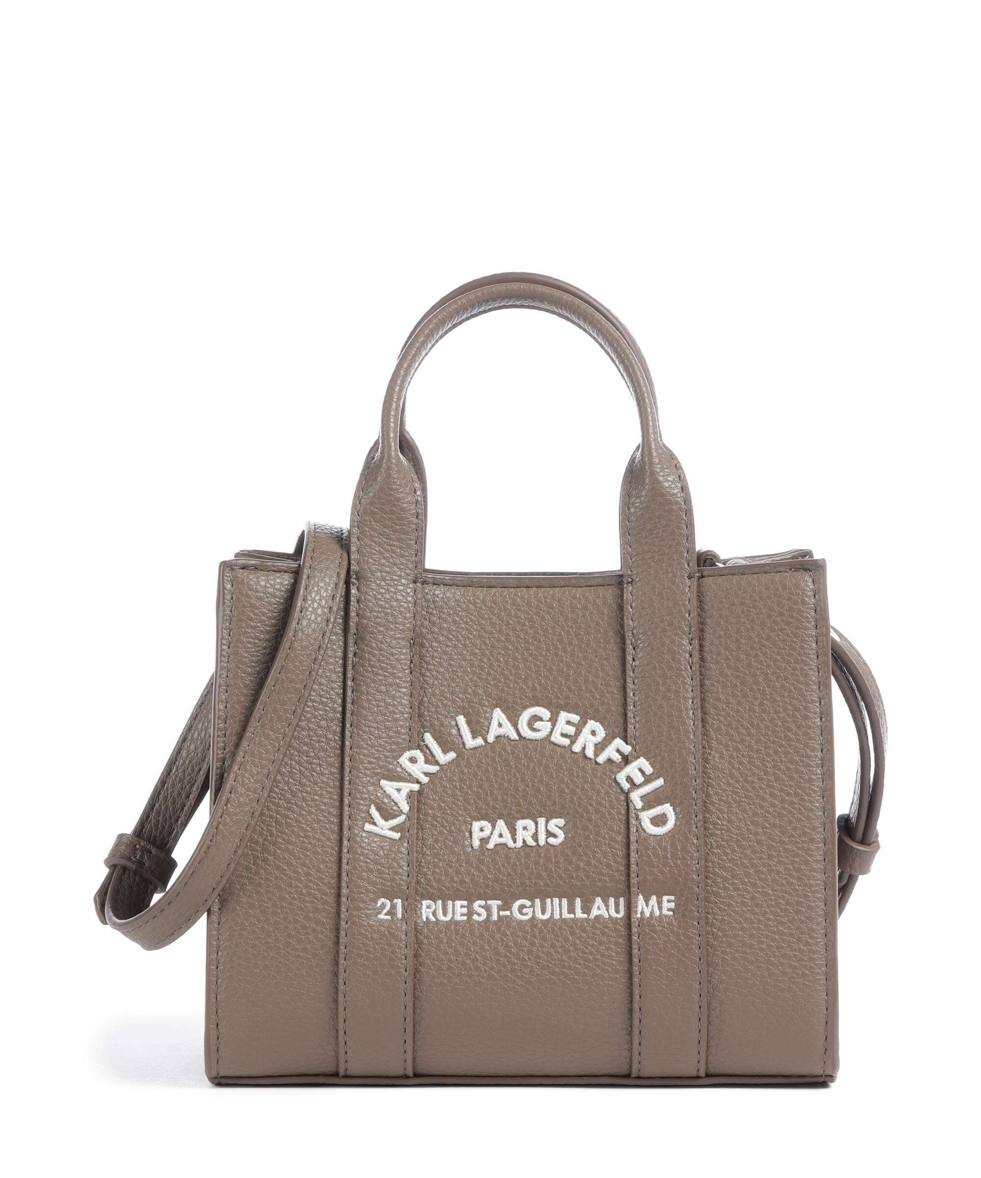 Karl Lagerfeld K/Rue St Guillaume Mini Handtas dark taupe