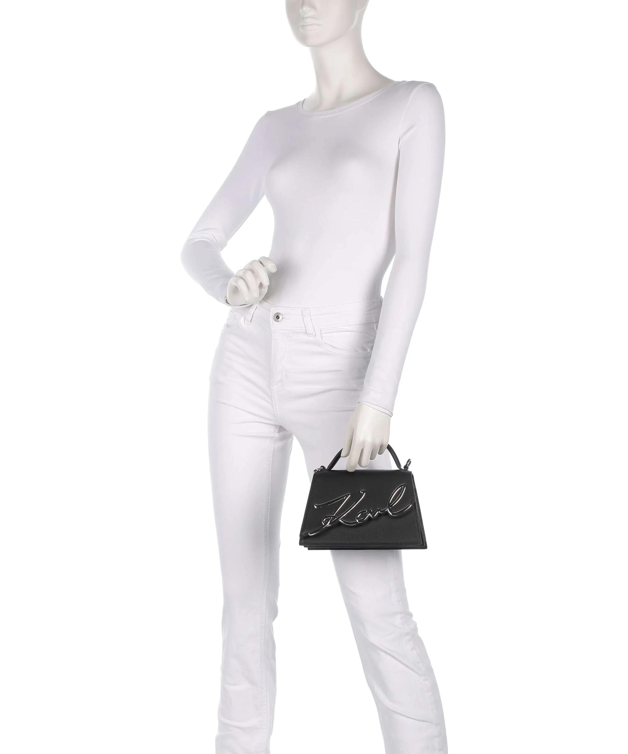 Karl Lagerfeld K/Signature 2.0 Crossbody tas black/nickel - Image 3