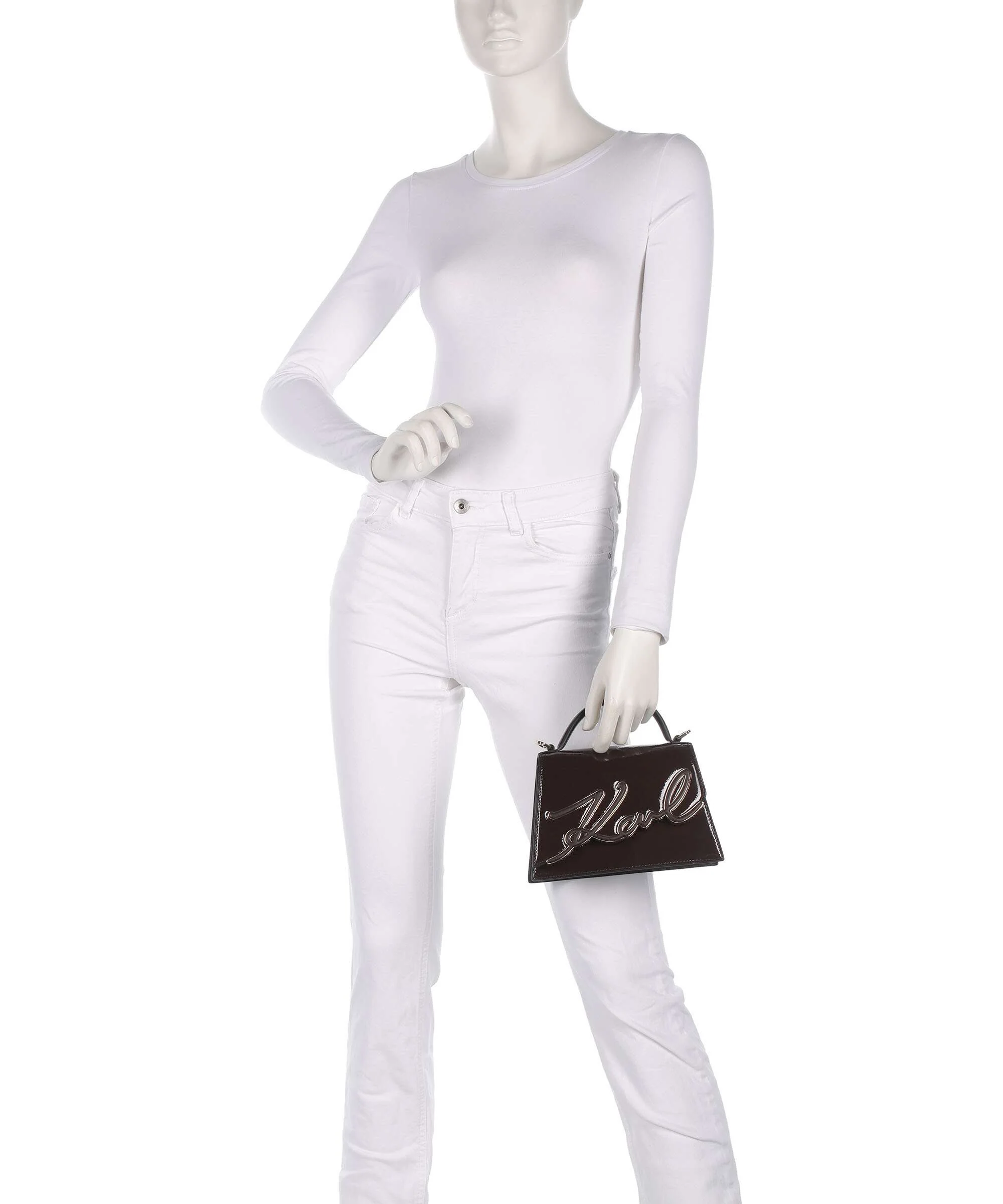 Karl Lagerfeld K/Signature 2.0 Small Crossbody tas tobacco - Image 3