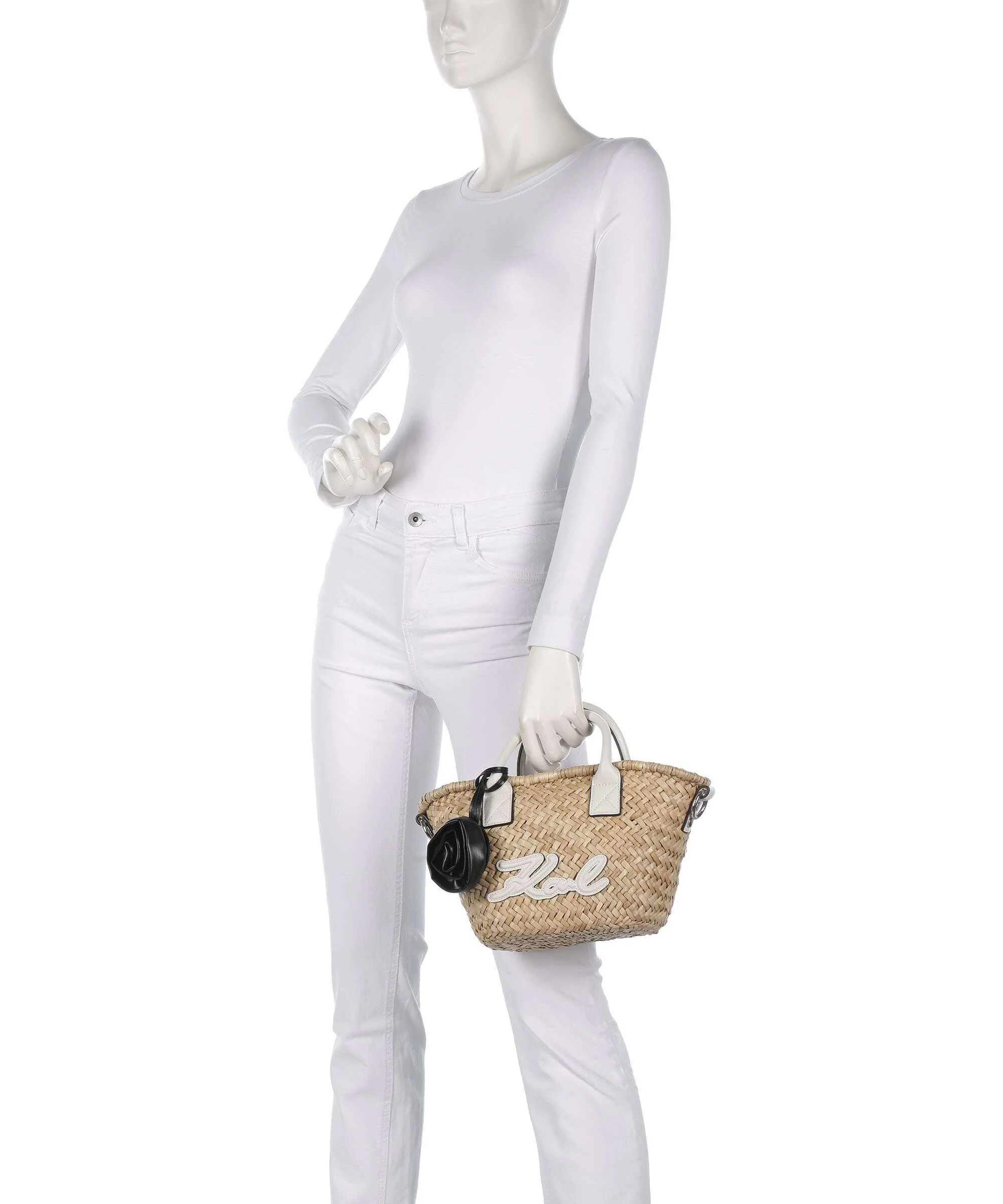 Karl Lagerfeld K/Signature Small Handtas natural/cementhe - Image 3
