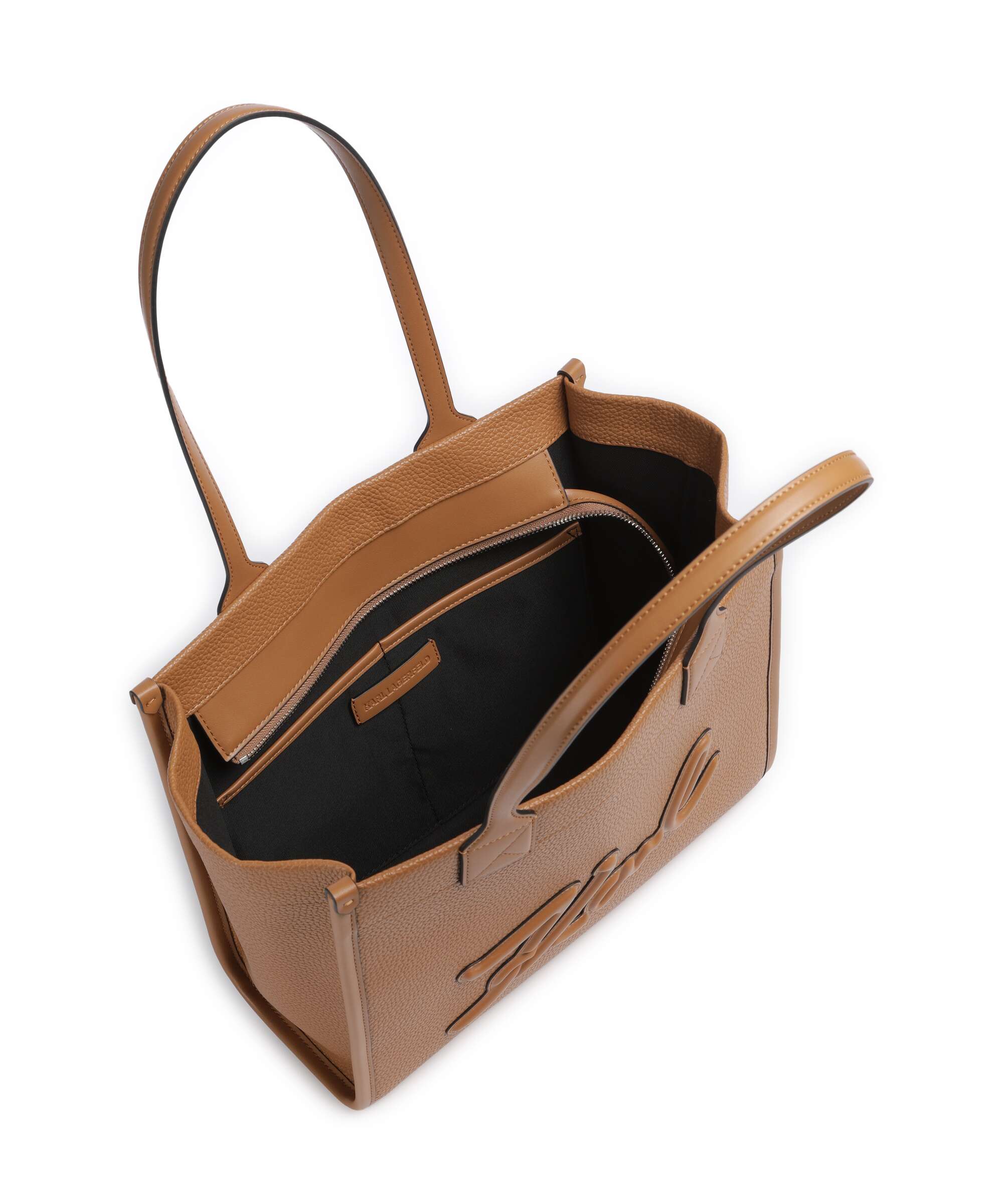 Karl Lagerfeld K/Skuare Medium Boodschappentas caramel - Image 5