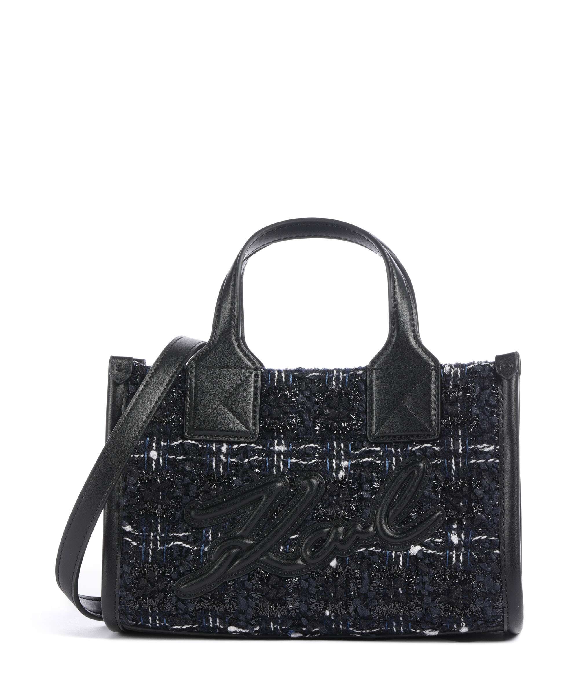 Karl Lagerfeld K/Skuare Small Handtas dark navy/boucle
