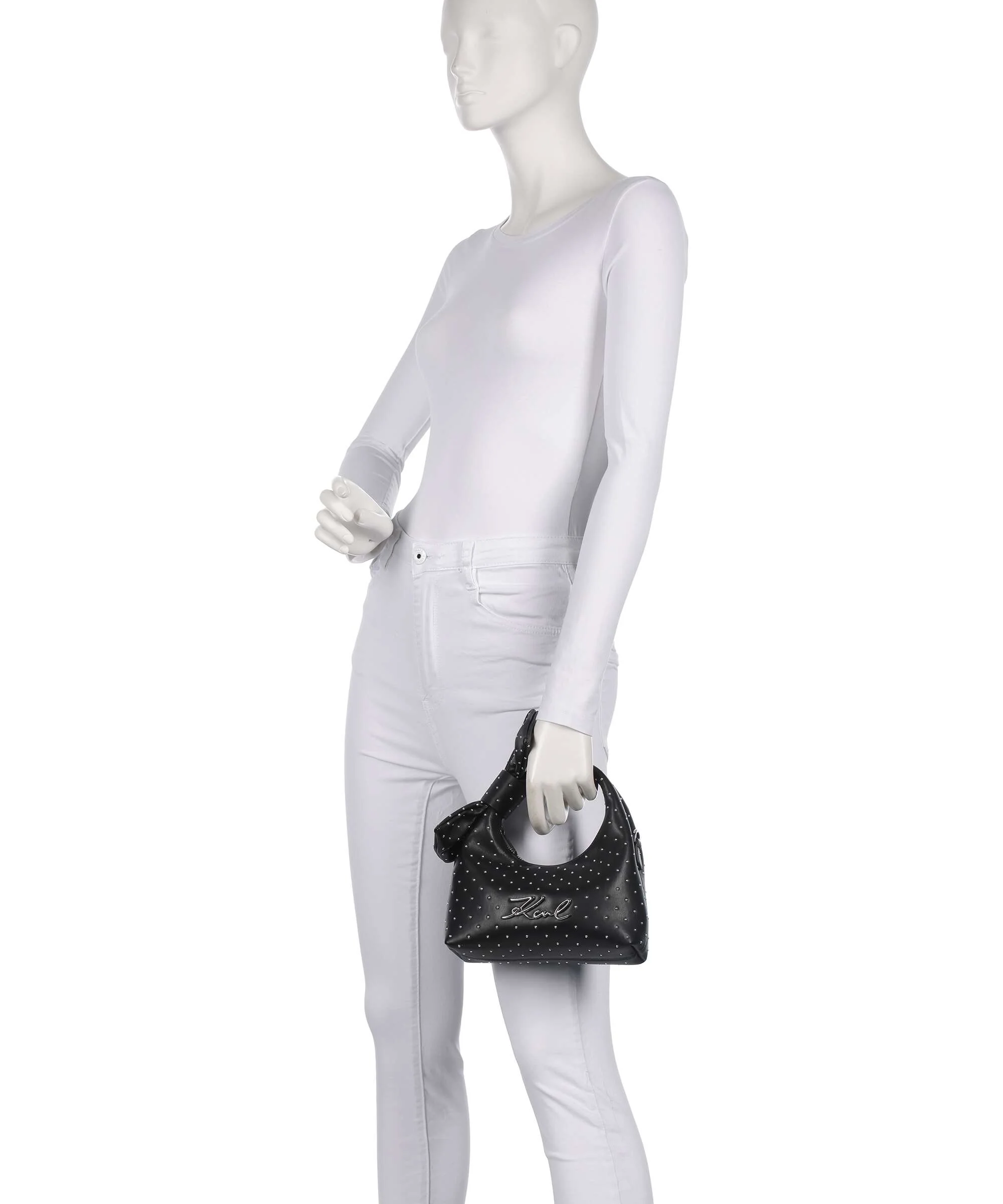 Karl Lagerfeld K/Soiree Mini Bow Handtas black embellishment - Image 3