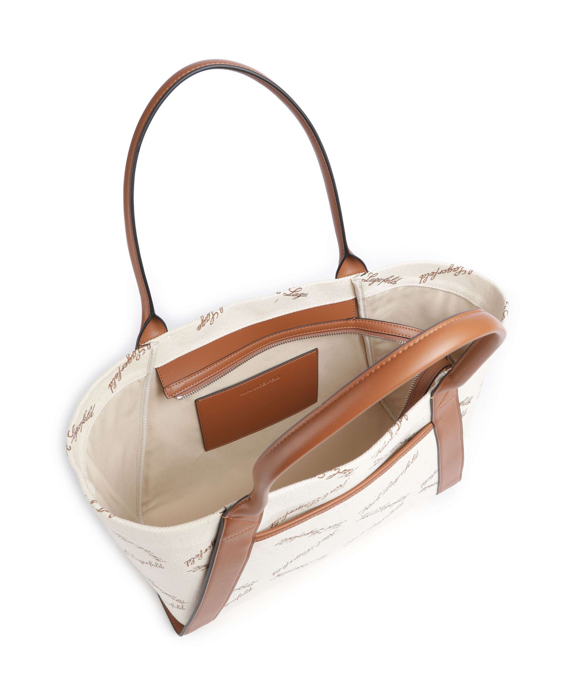 Karl Lagerfeld K/Ville Small Boodschappentas natural canvas/tan - Image 5