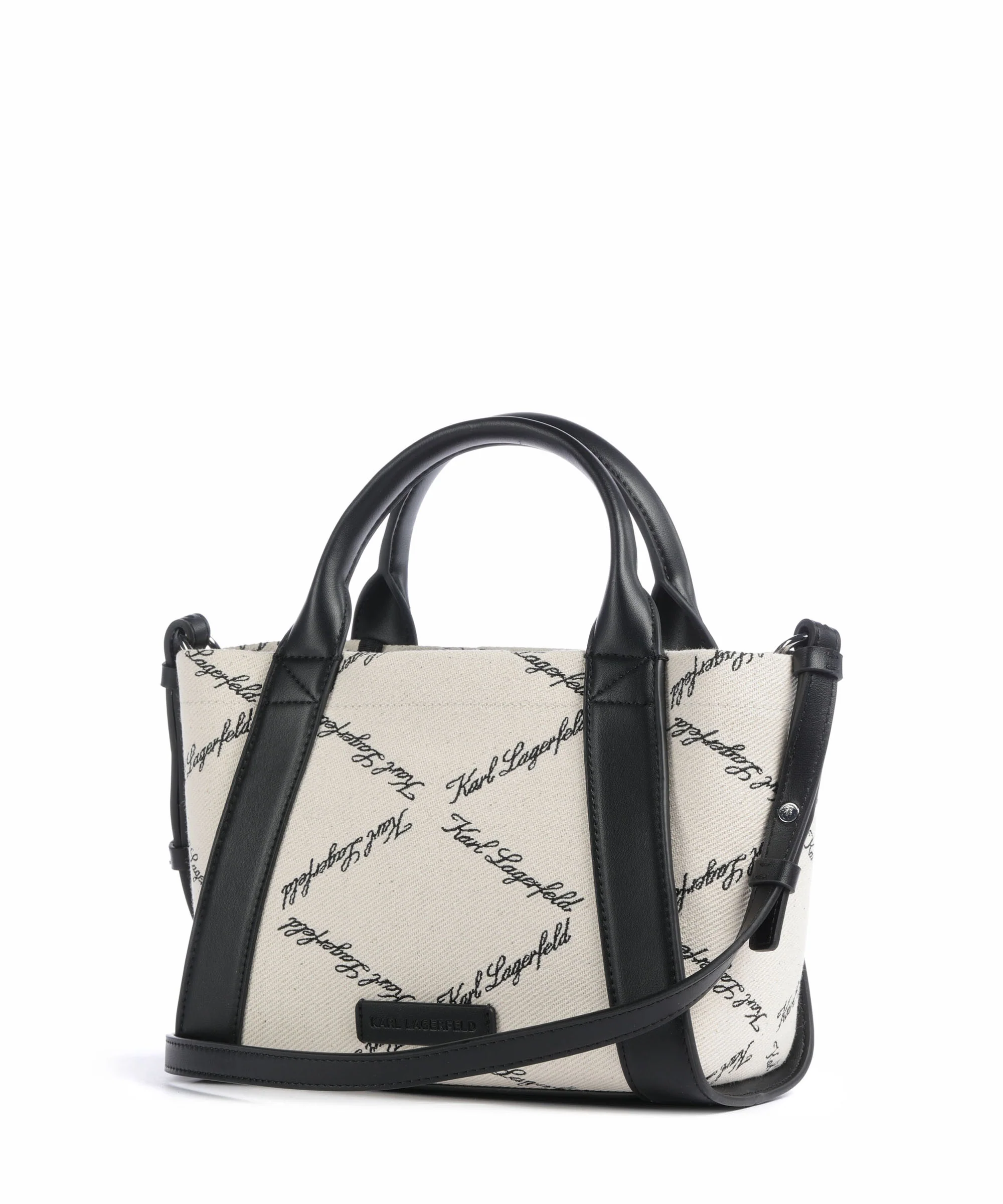 Karl Lagerfeld K/Ville Small Handtas natural canvas/black - Image 2