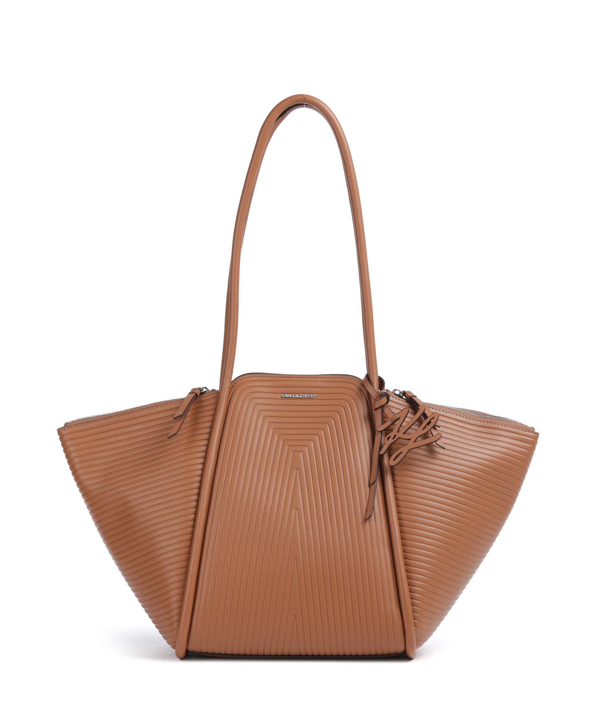Karl Lagerfeld K/Wellen Medium Boodschappentas dark tan