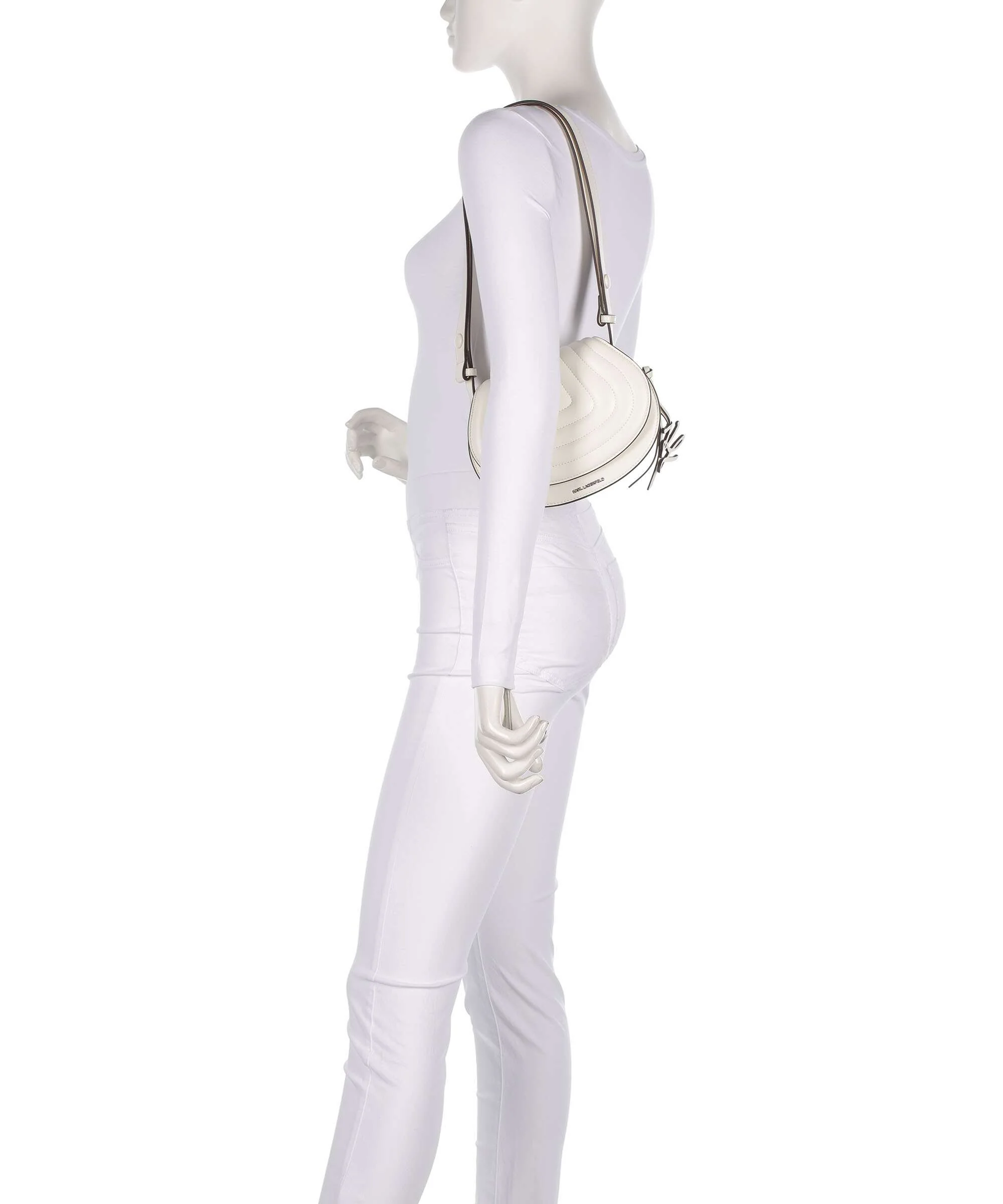 Karl Lagerfeld K/Wellen Schoudertas offwhite - Image 3