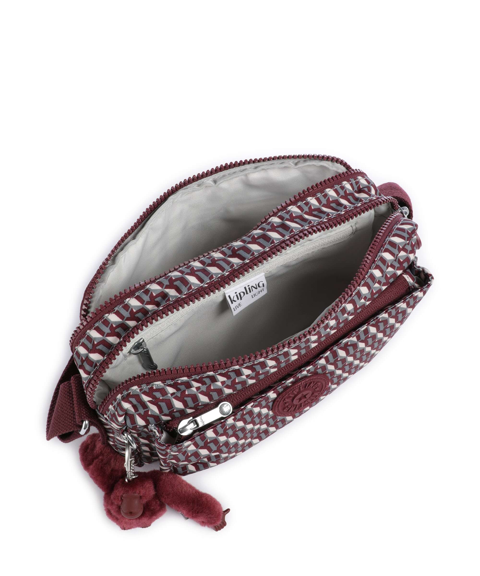Kipling Basic Abanu M Crossbody tas wine - Image 6