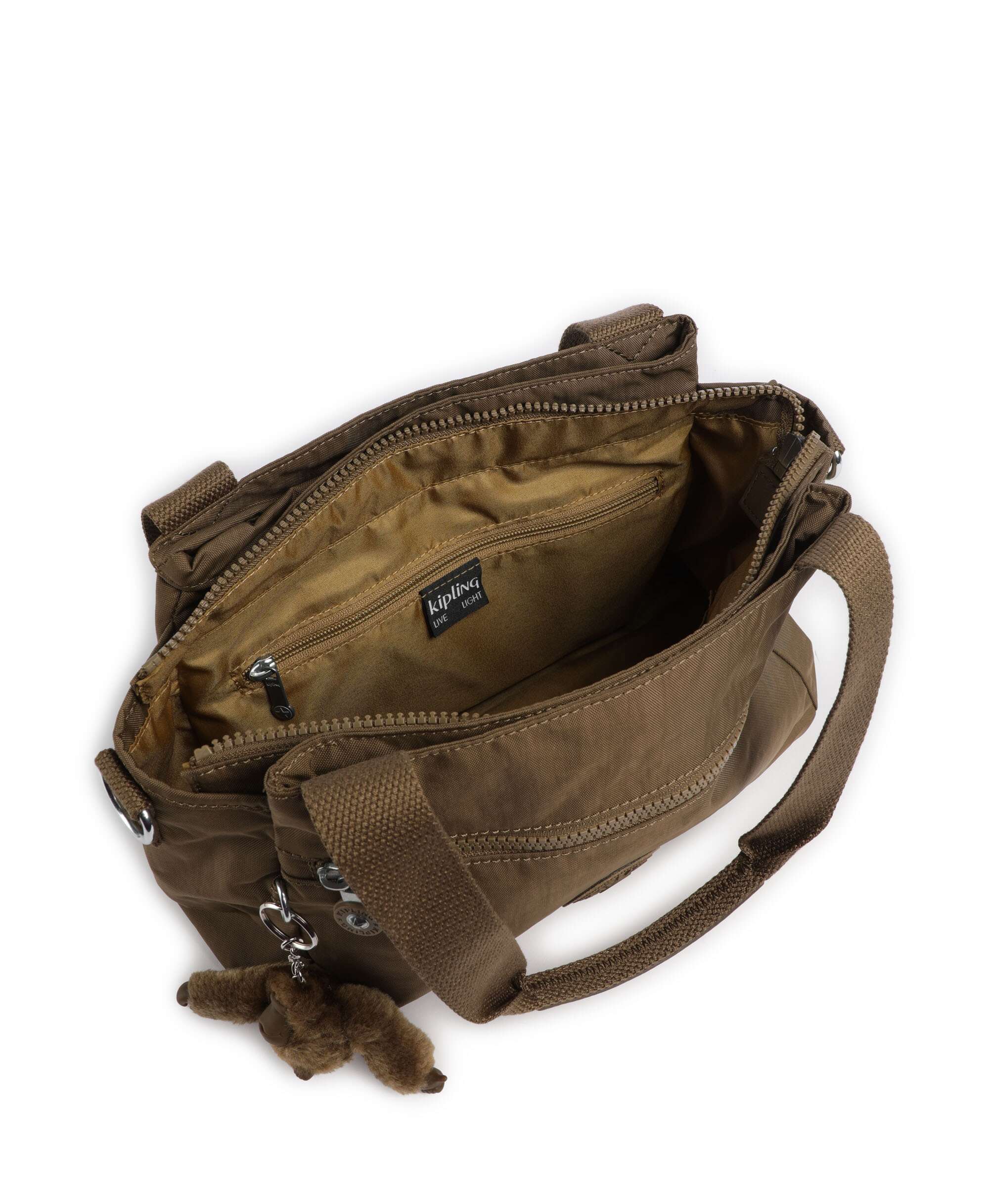 Kipling Basic Elysia Schoudertas smooth khaki - Image 5