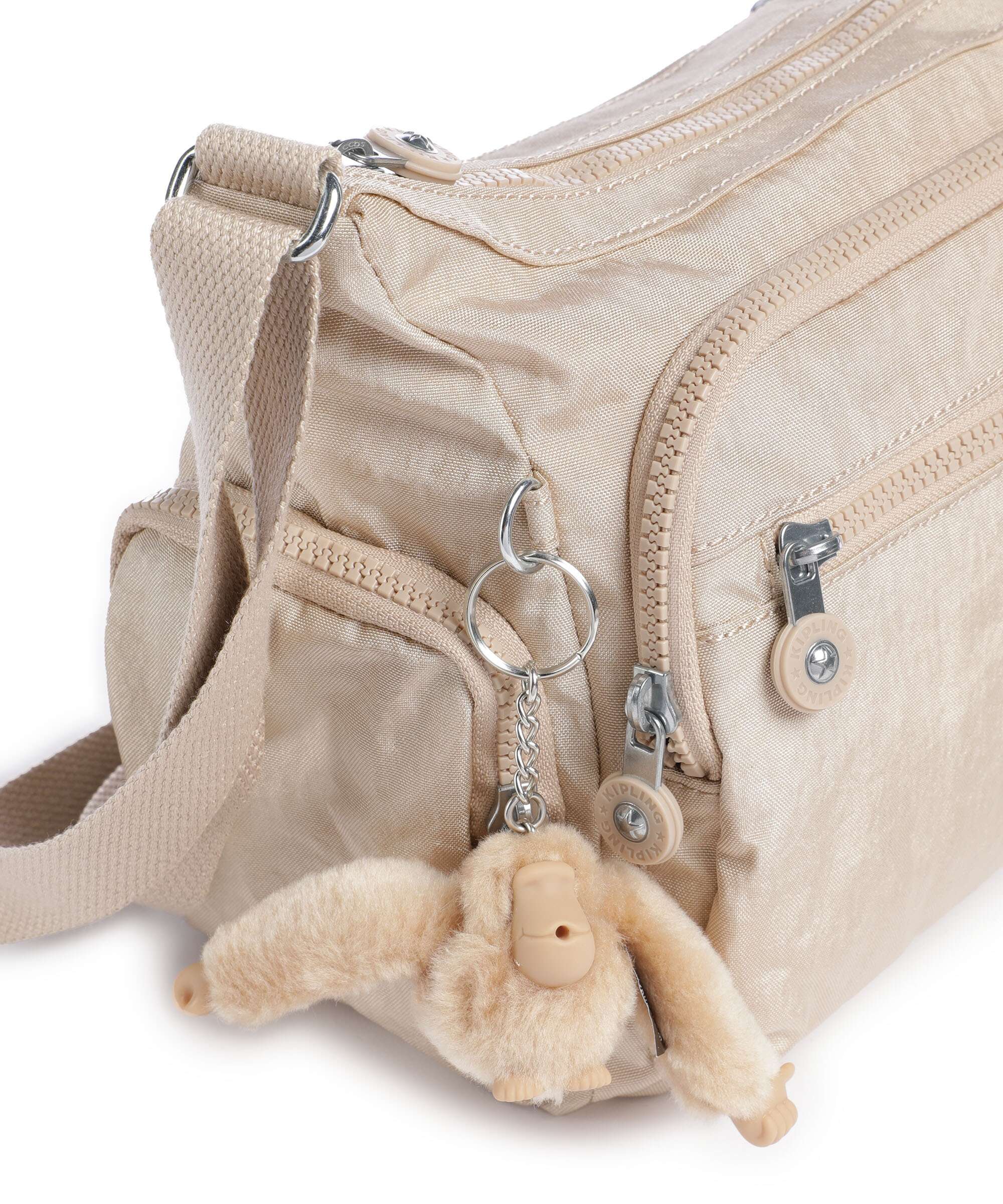 Kipling Basic Gabbie S Crossbody tas sparkled beige - Image 4