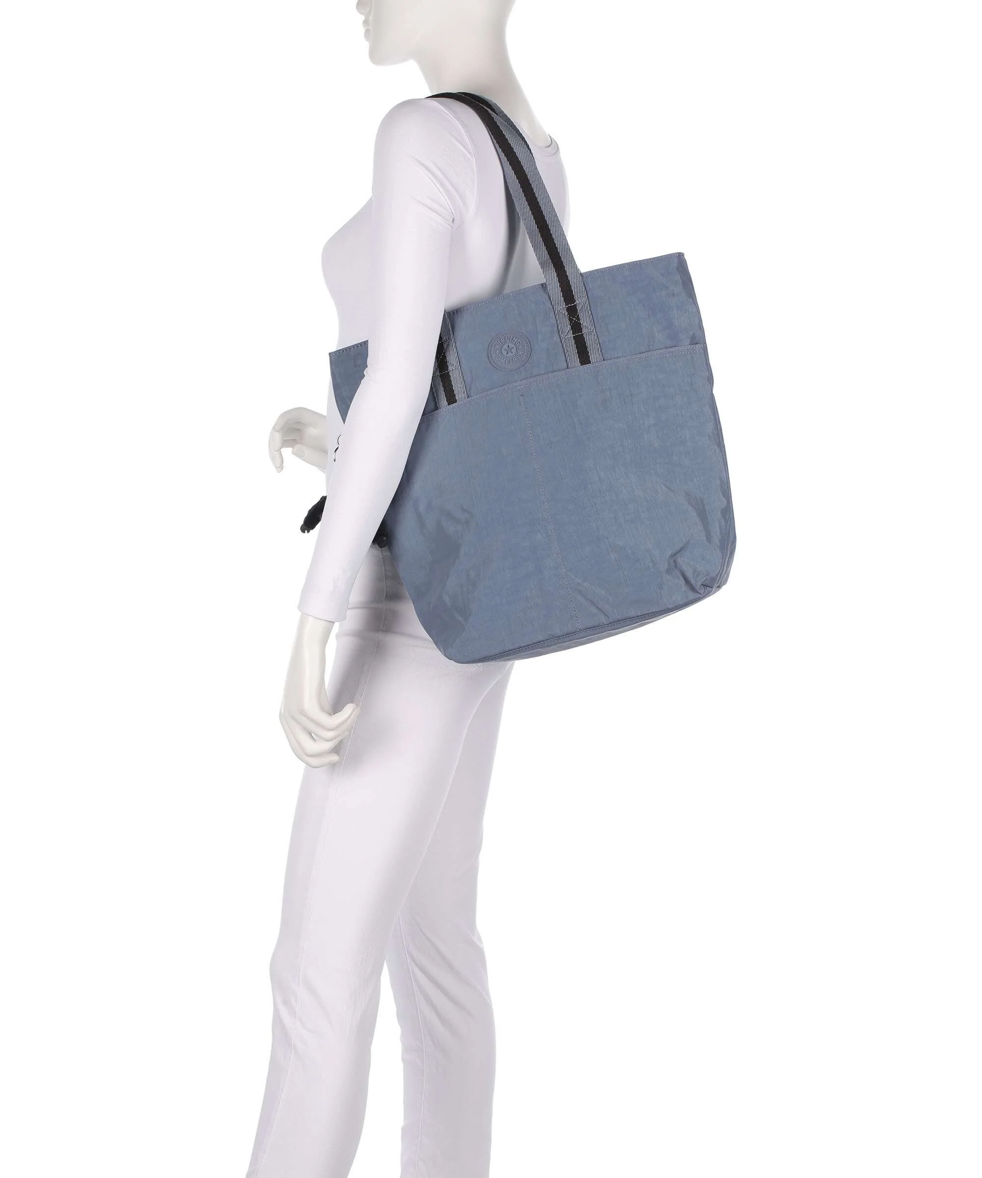 Kipling Basic Hanifa Boodschappentas blue stone - Image 3