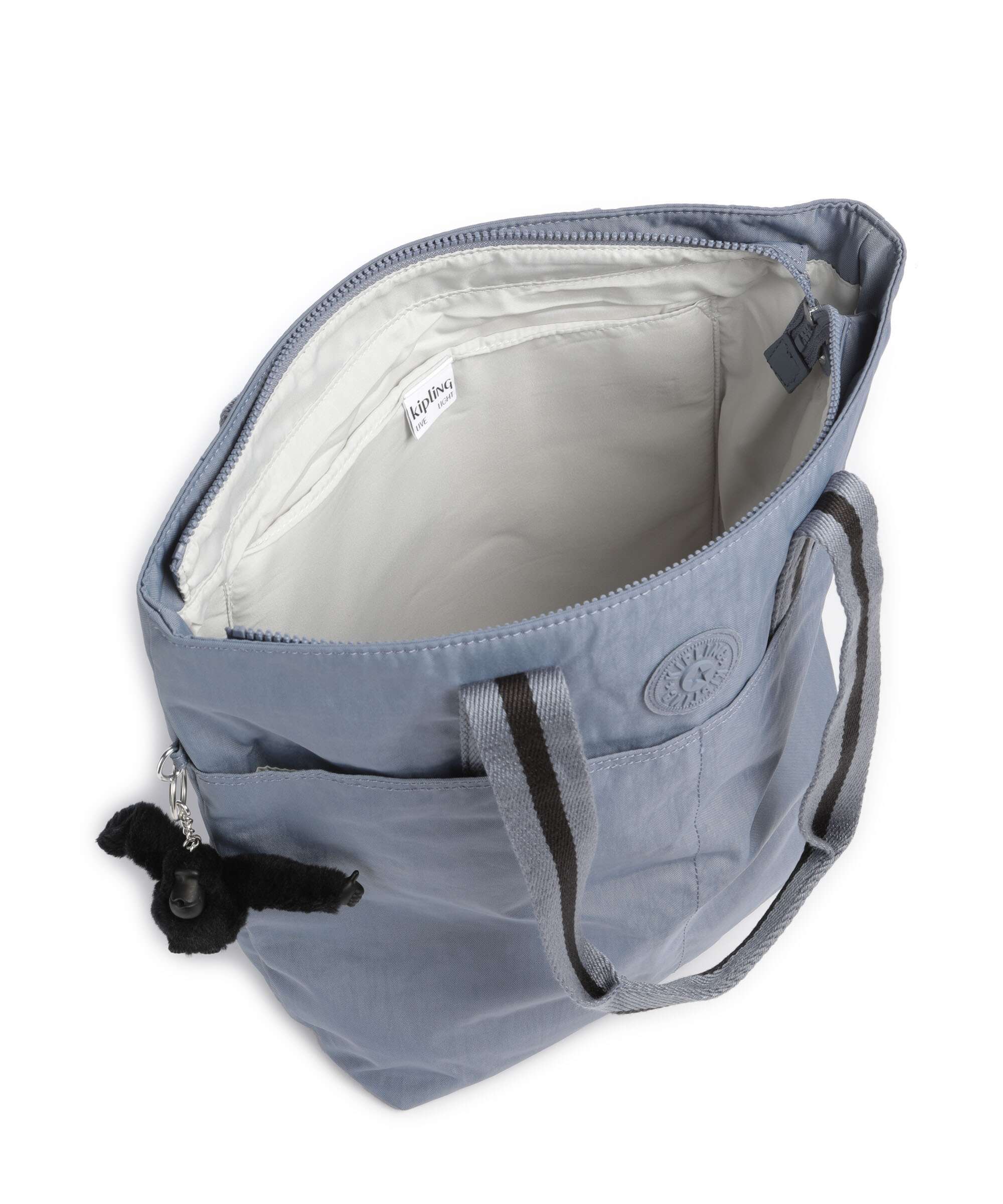 Kipling Basic Hanifa Boodschappentas blue stone - Image 6