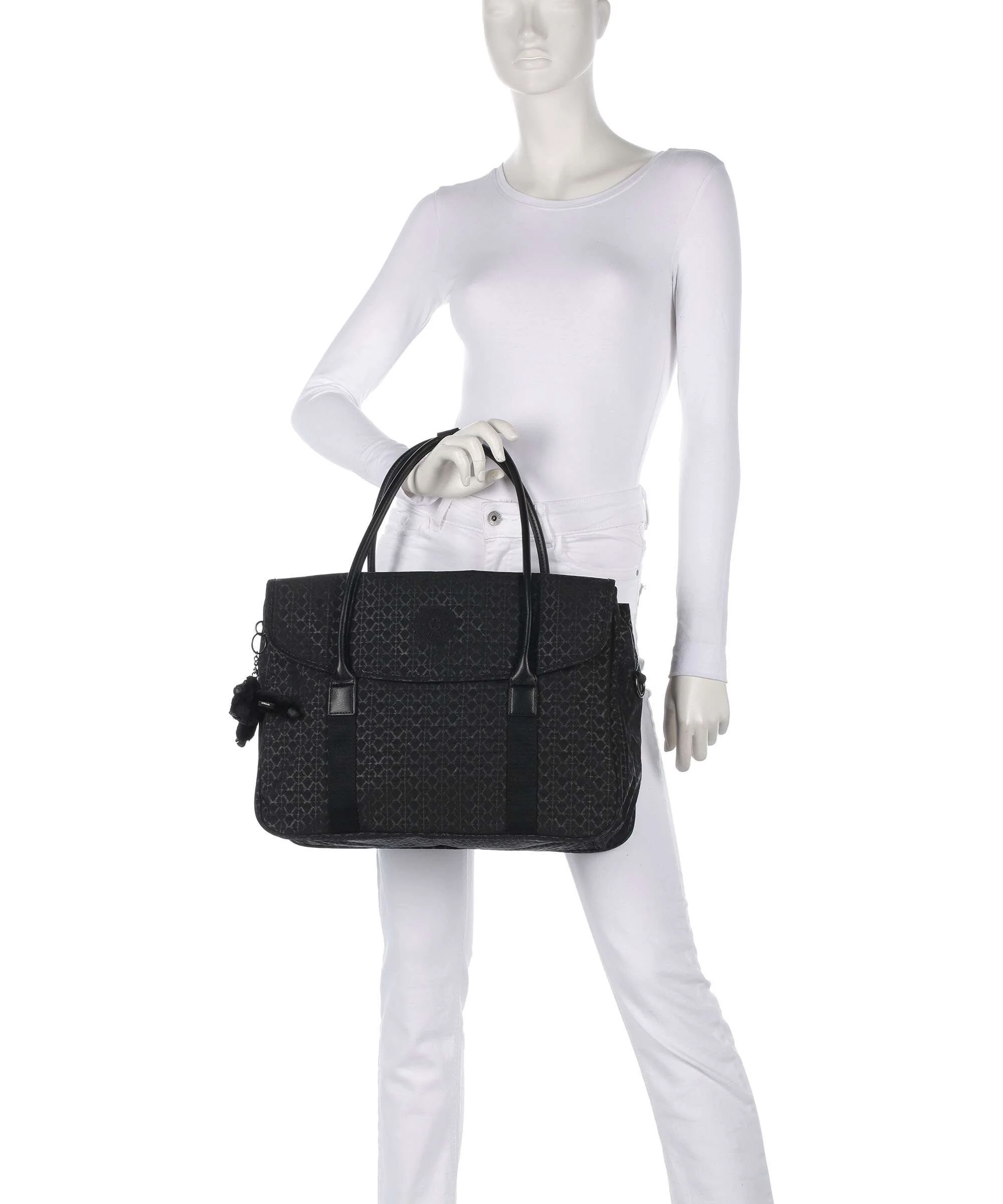 Kipling Basic Superworker Handtas signature embossed - Image 3