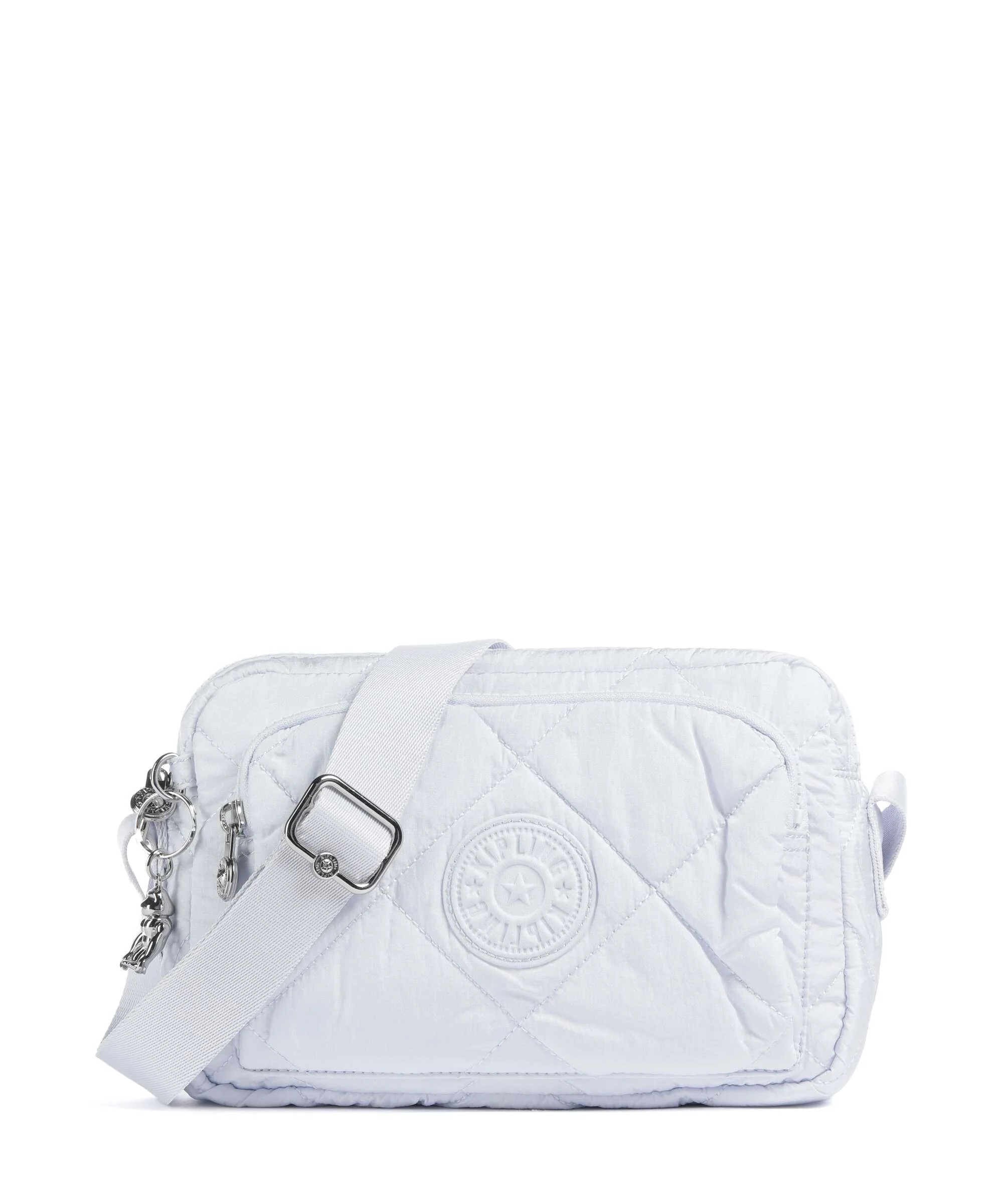 Kipling Crinkled Quilt Abanu M Zip Crossbody tas water blue