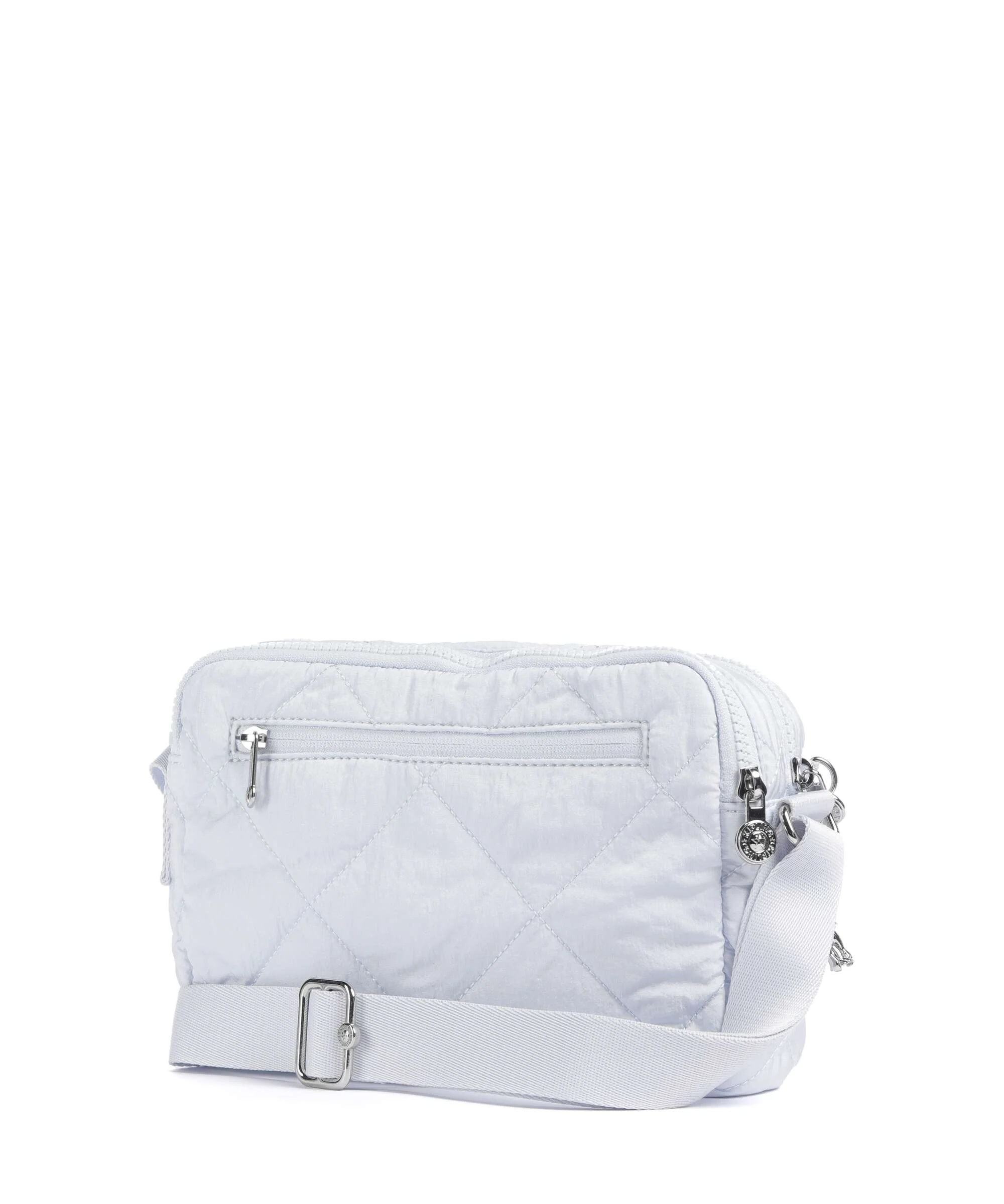 Kipling Crinkled Quilt Abanu M Zip Crossbody tas water blue - Image 2