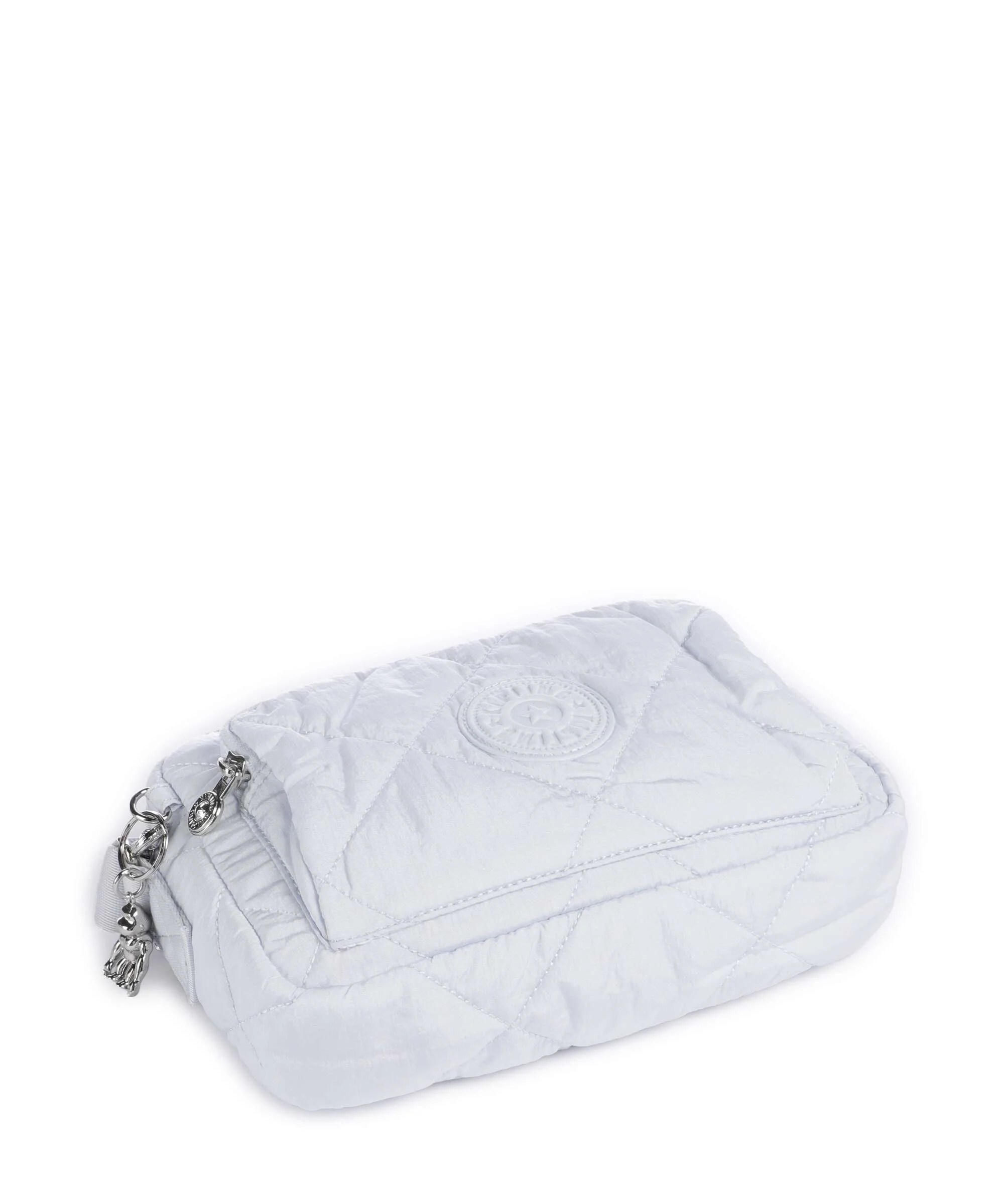 Kipling Crinkled Quilt Abanu M Zip Crossbody tas water blue - Image 5