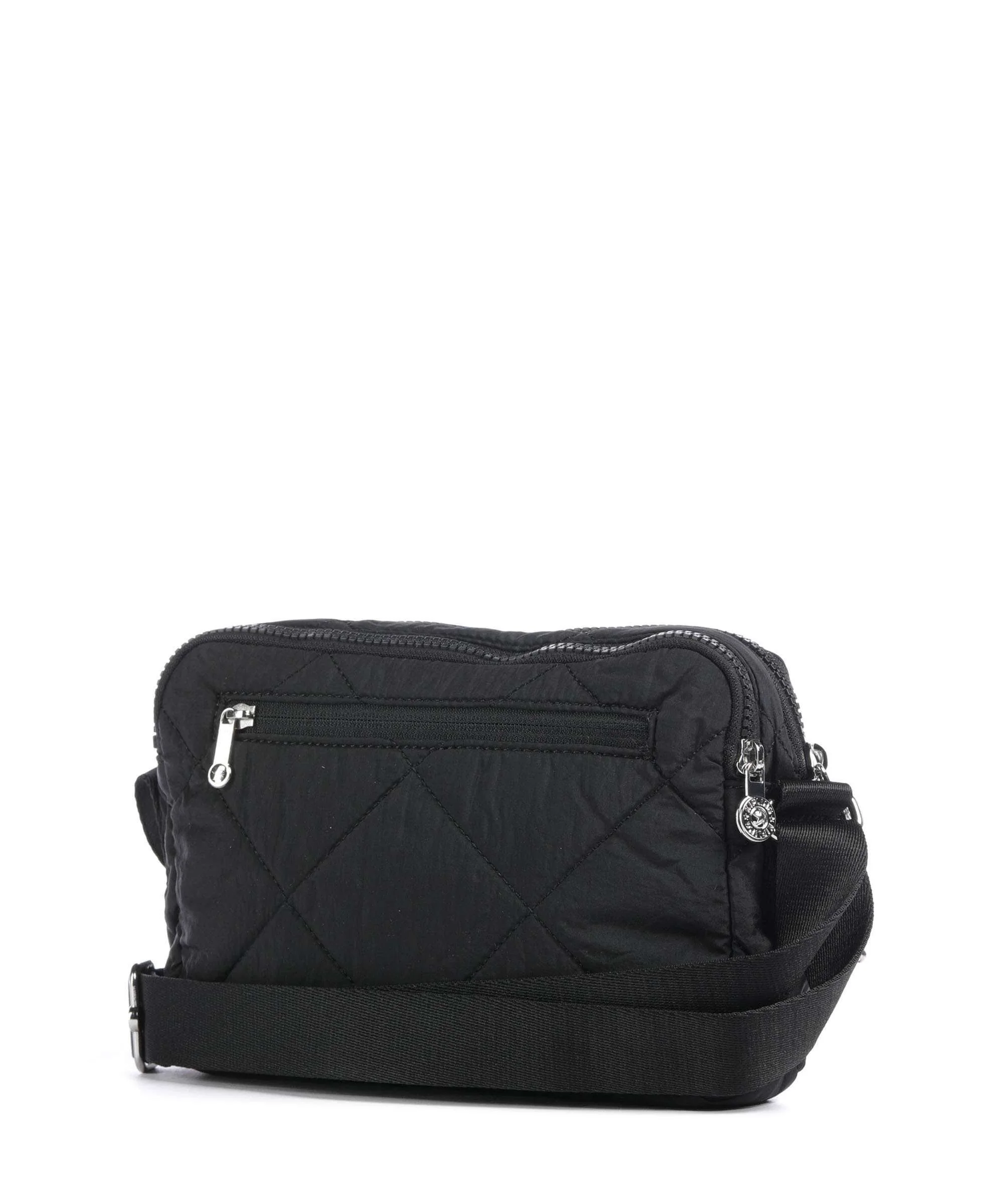Kipling Crinkled Quilt Abanu M Zip Crossbody tas cosmic black - Image 2