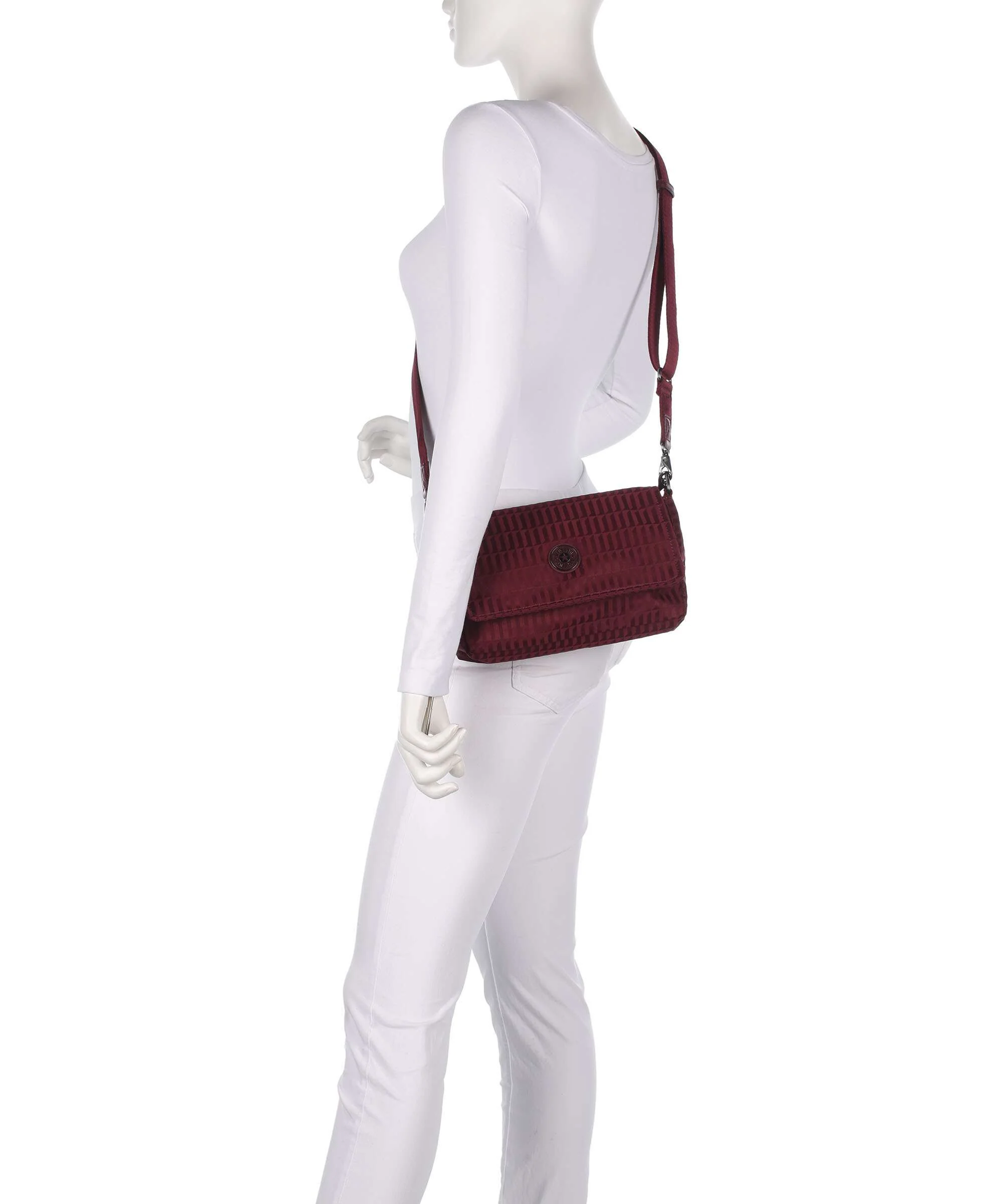 Kipling Elevated Aras Up Schoudertas maroon tile - Image 4