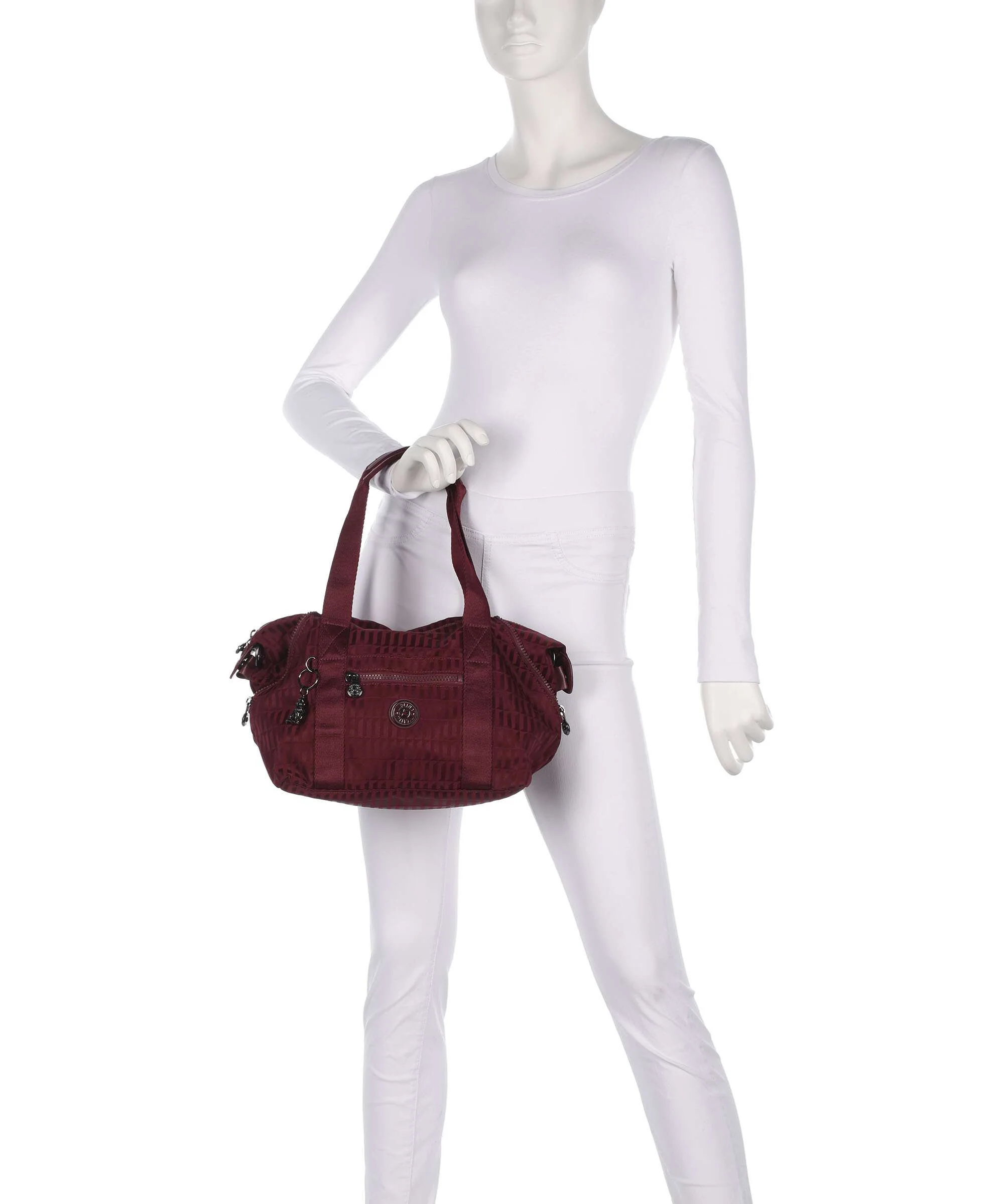 Kipling Elevated Art Mini Handtas maroon tile - Image 3