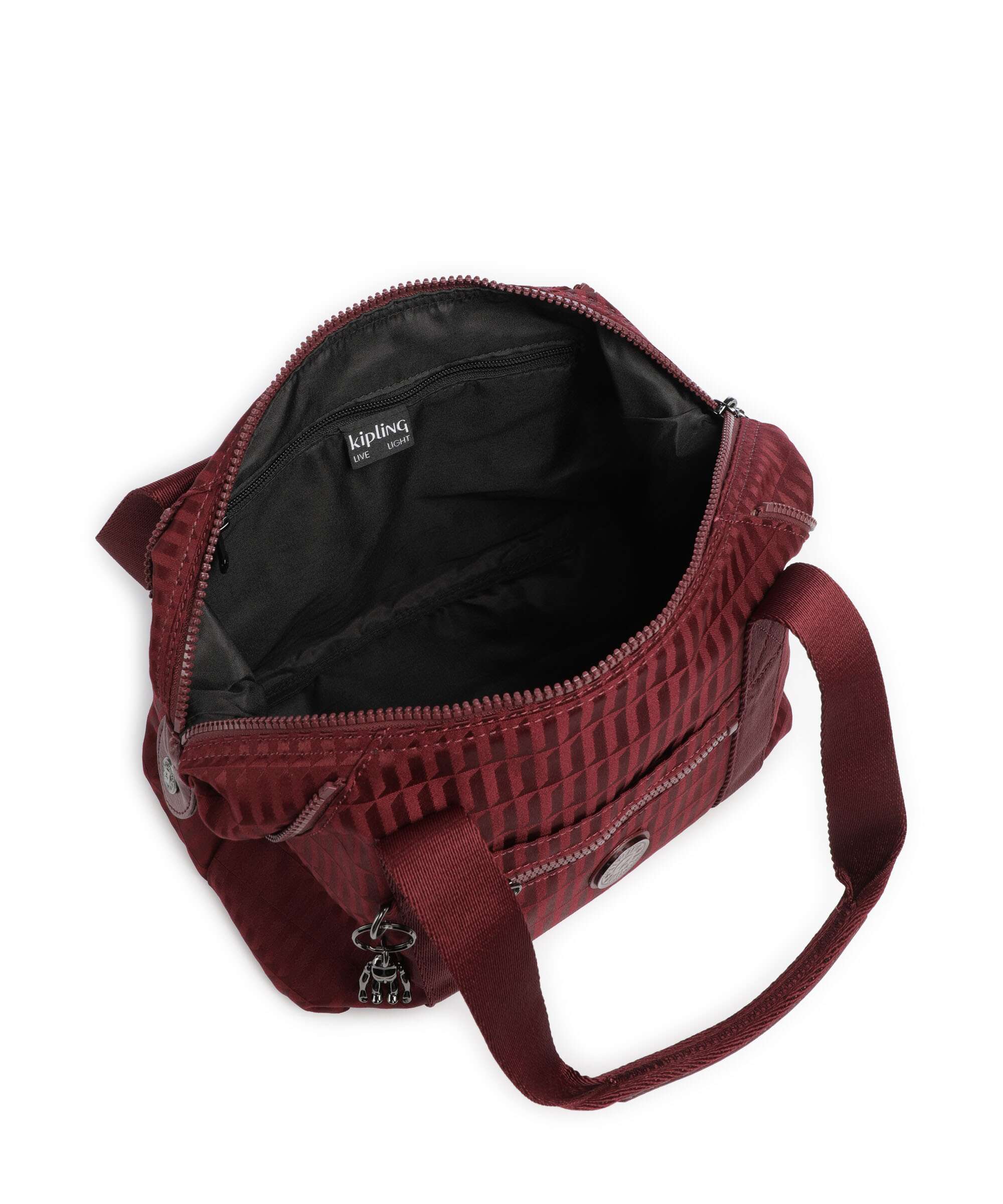 Kipling Elevated Art Mini Handtas maroon tile - Image 7