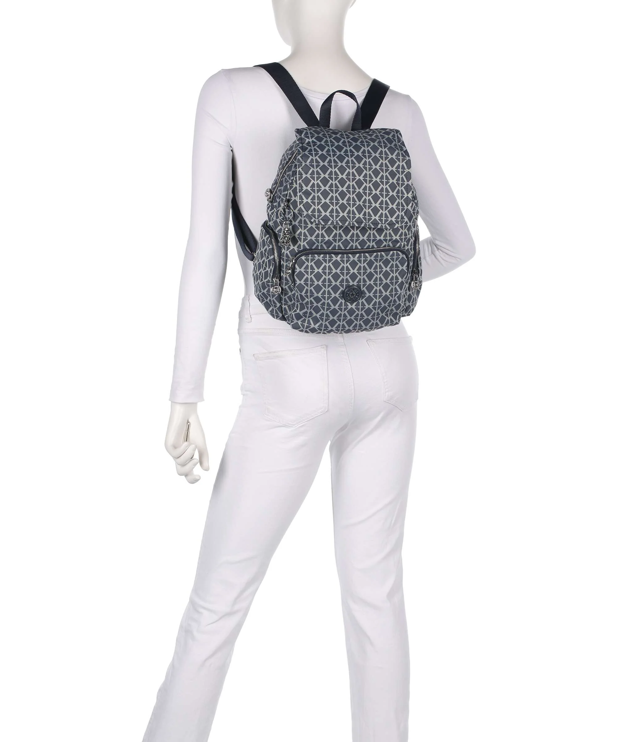 Kipling Elevated City Zip S Rugzak navy sign - Image 3
