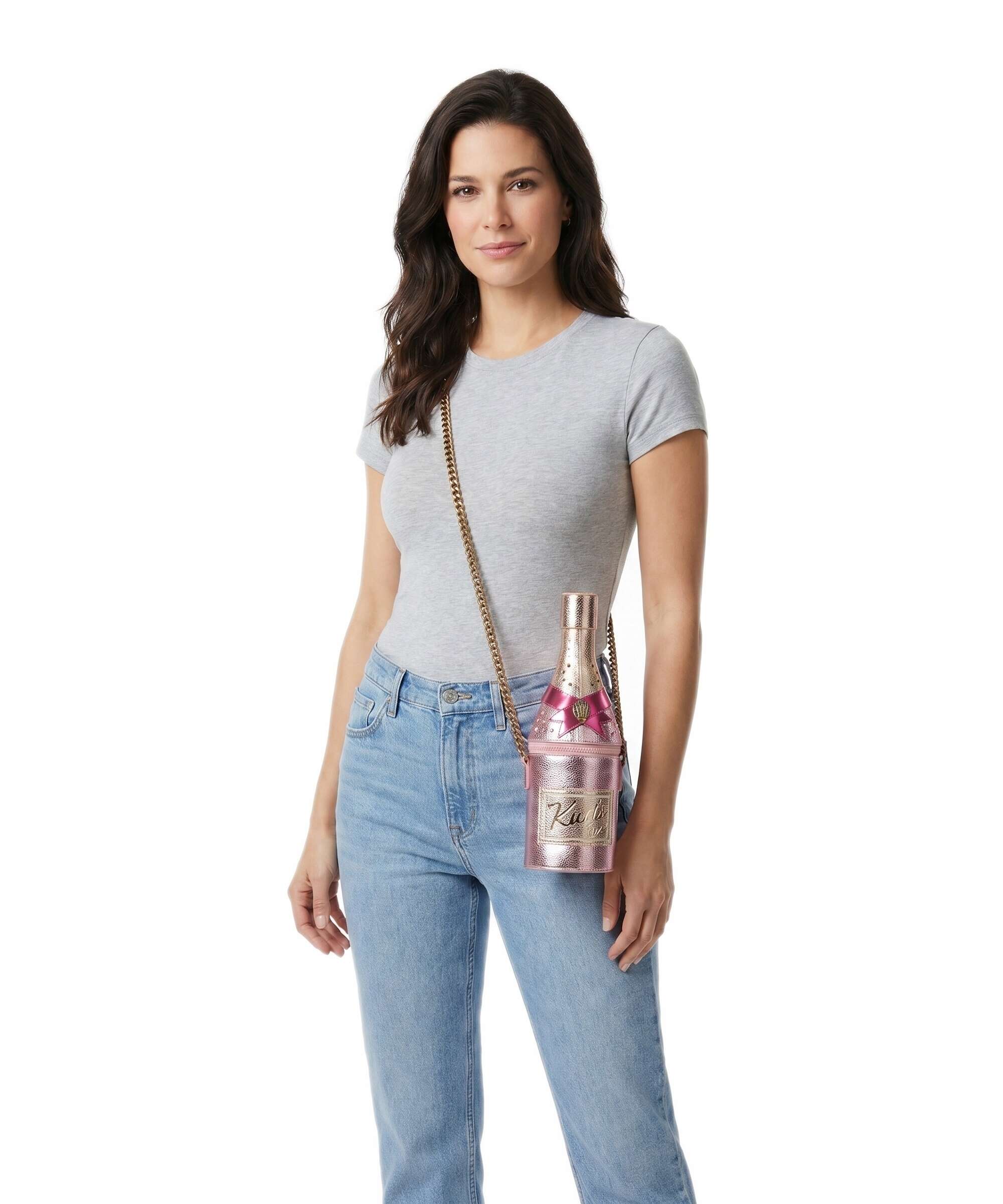 Kurt Geiger Champagne Bottle Crossbody tas pink - Image 4