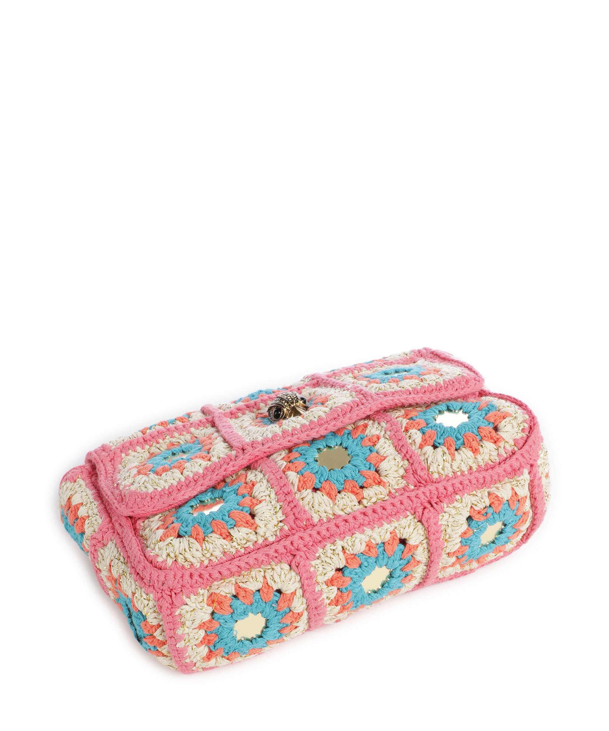 Kurt Geiger Kensington Crochet Crossbody tas pink combination - Image 5