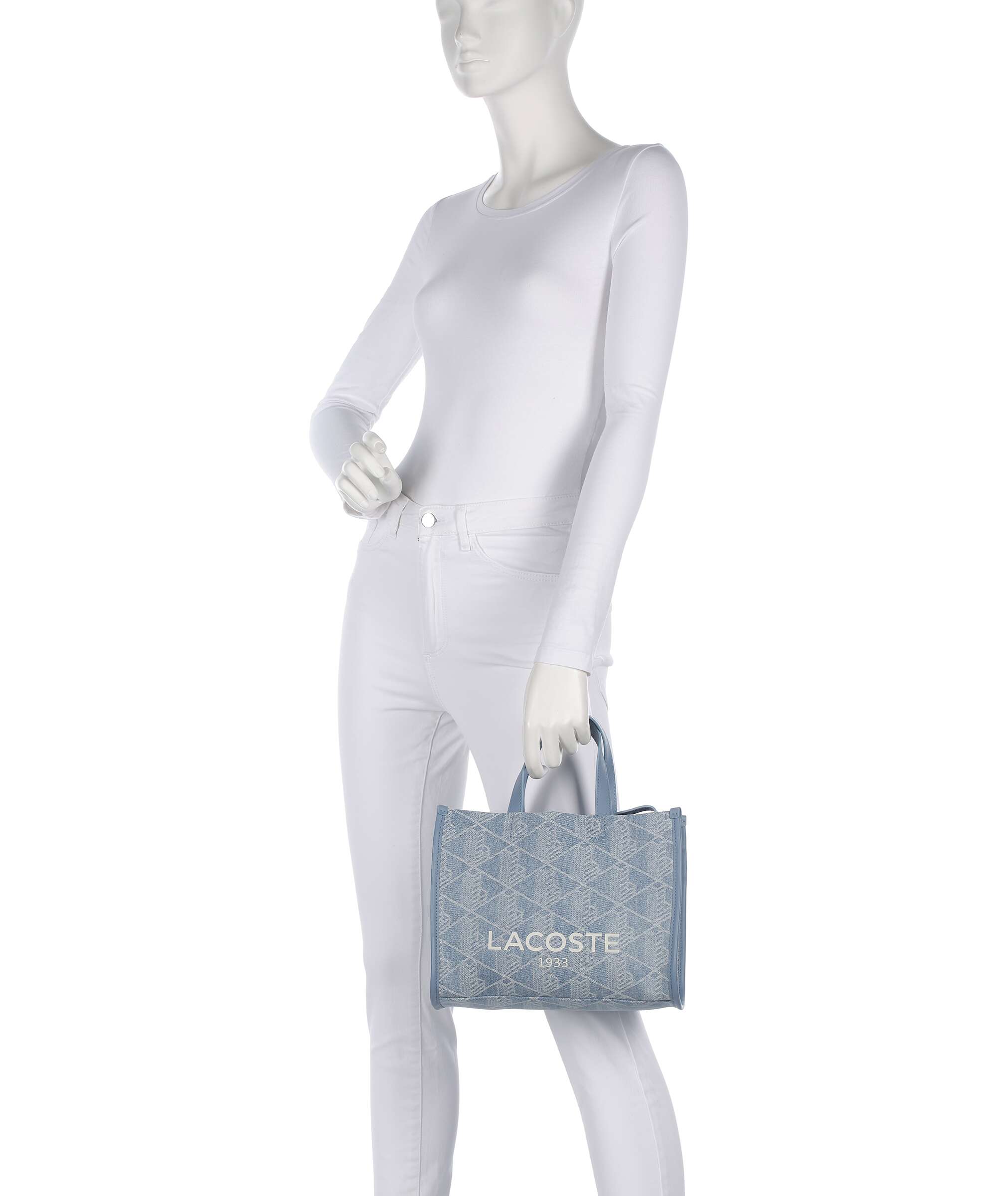 Lacoste Heritage Jacquard Handtas tradewinds - Image 3