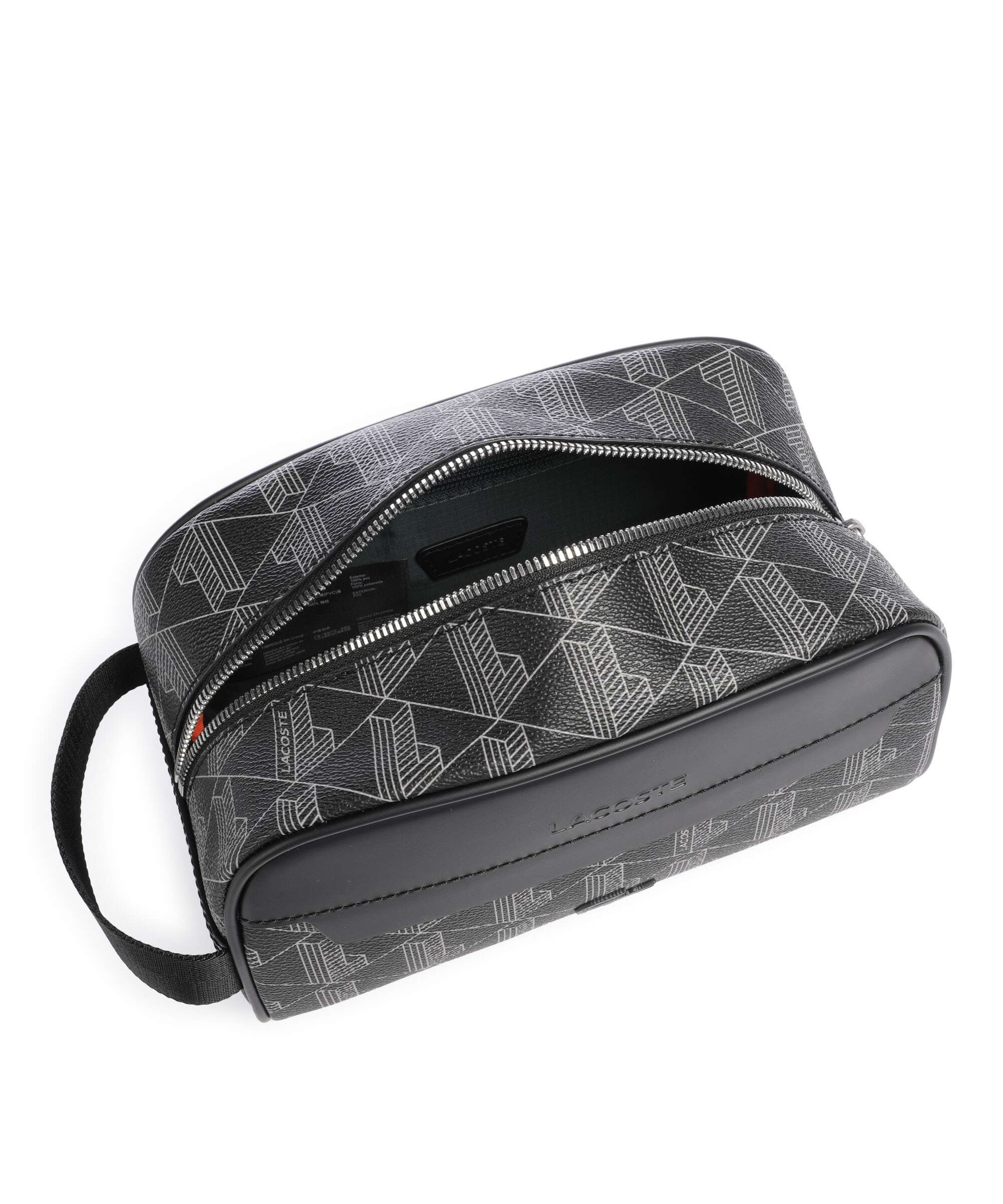Lacoste The Blend Toilettas monogram noir/gris - Image 4