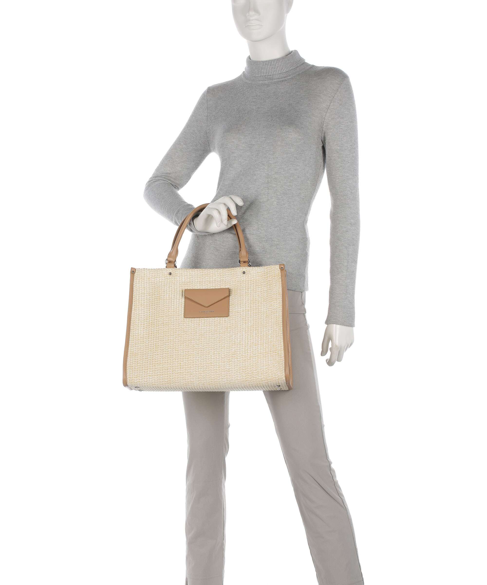 Lancaster Actual Osier Mini Handtas beige - Image 3