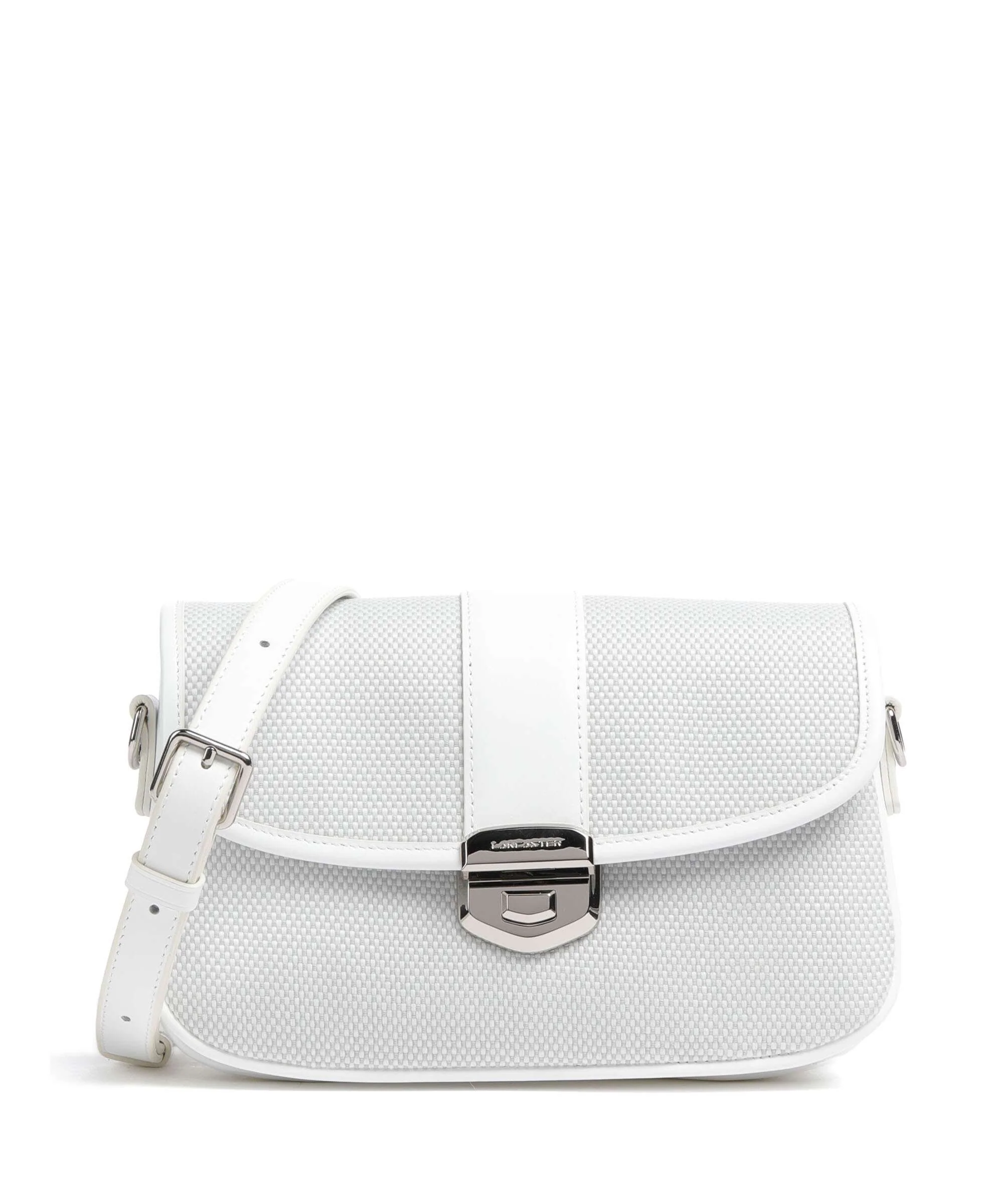 Lancaster Canvas Fia Crossbody tas blanc