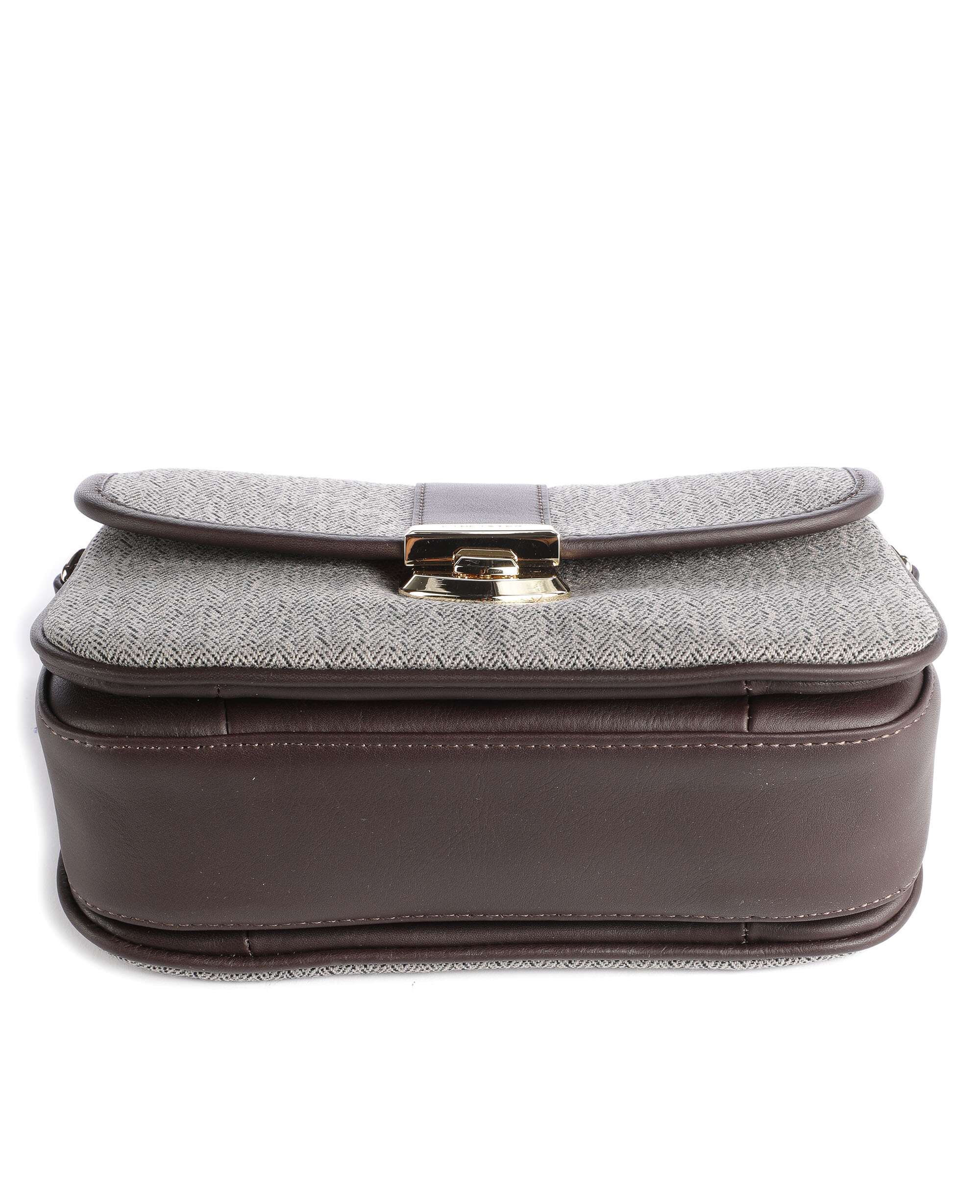 Lancaster Chevron Fia Crossbody tas marron chevron - Image 5