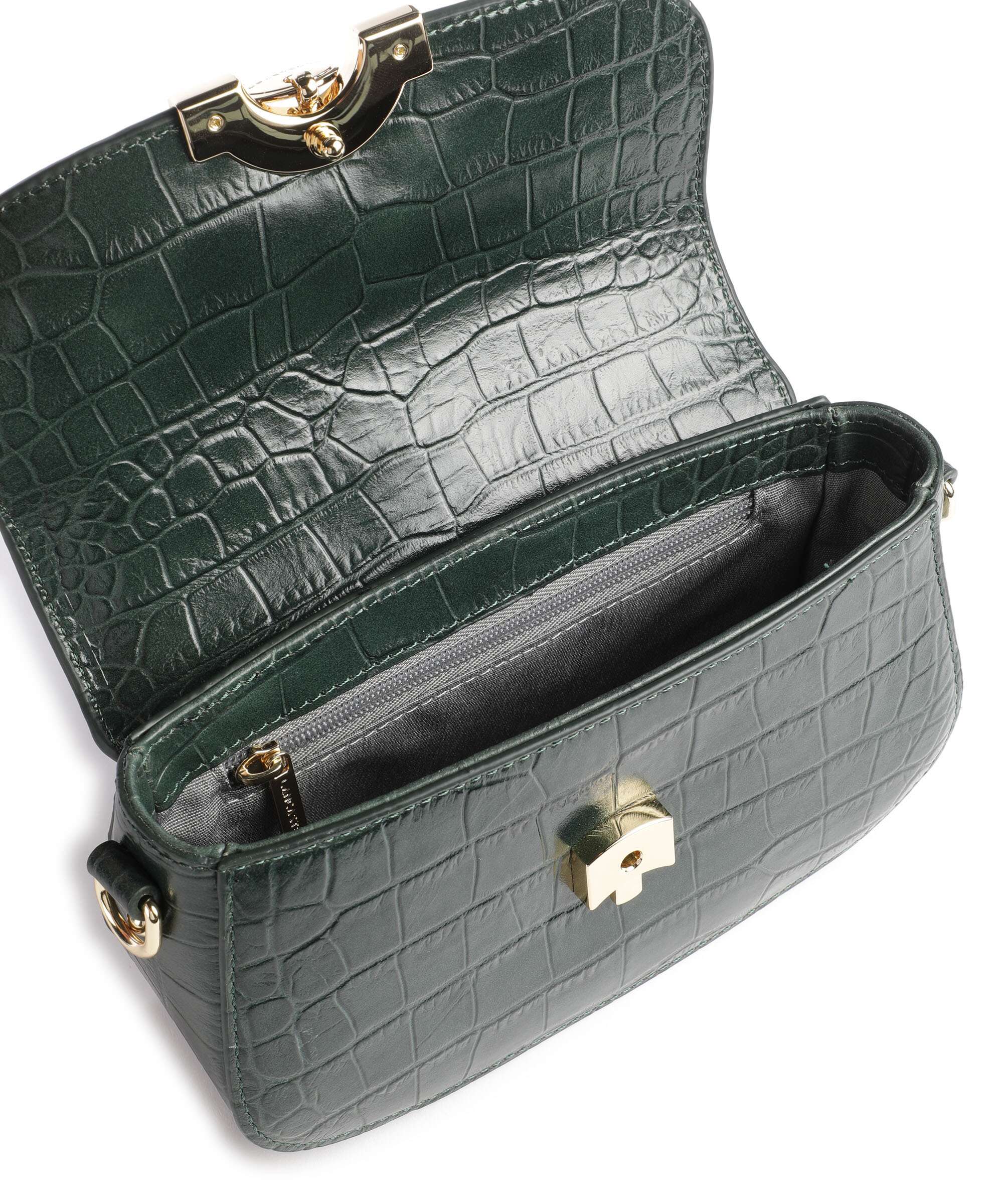 Lancaster Exotic CN Croco Crossbody tas vertforĂȘt - Image 6
