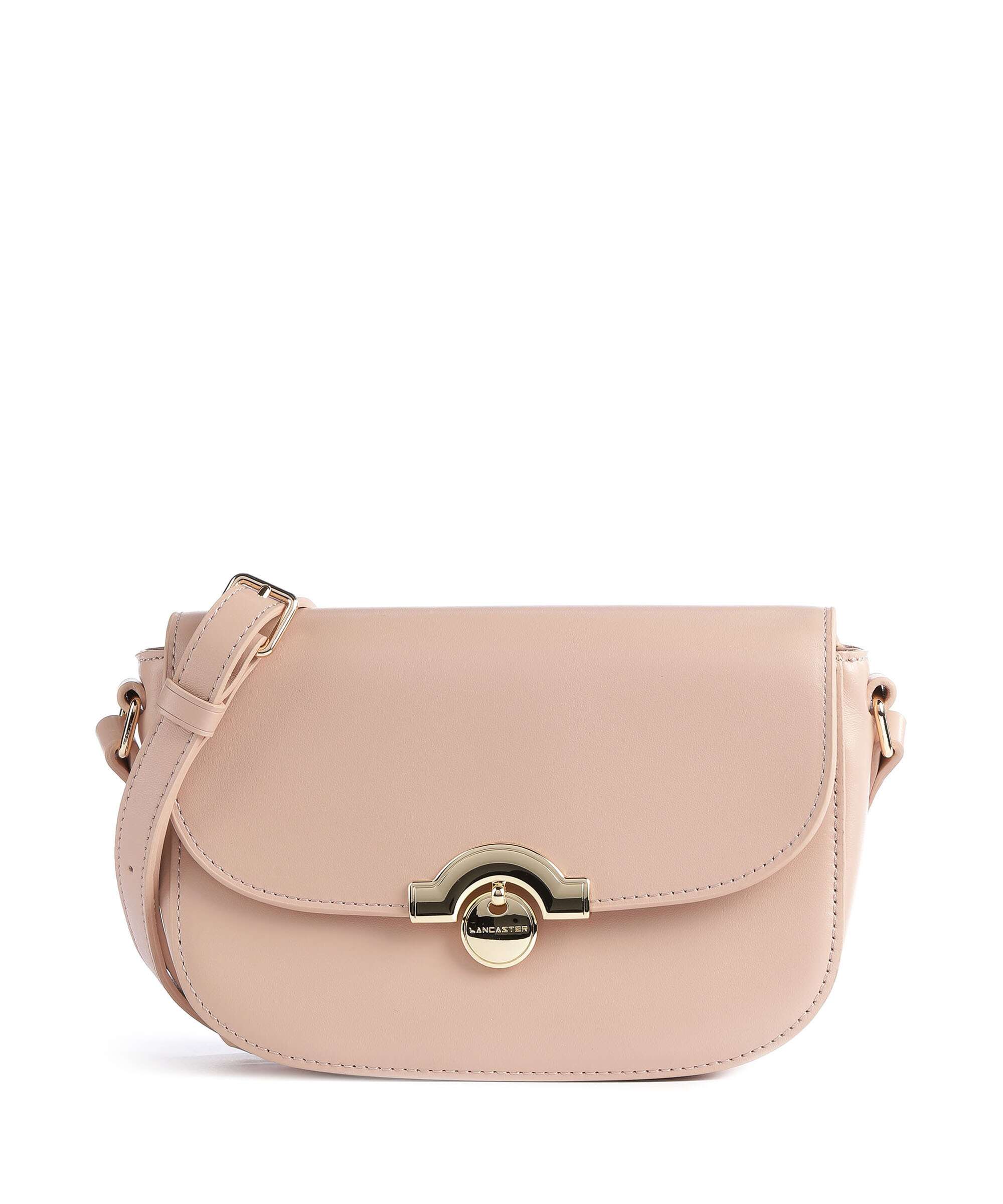 Lancaster Paris Médaille Crossbody tas nude