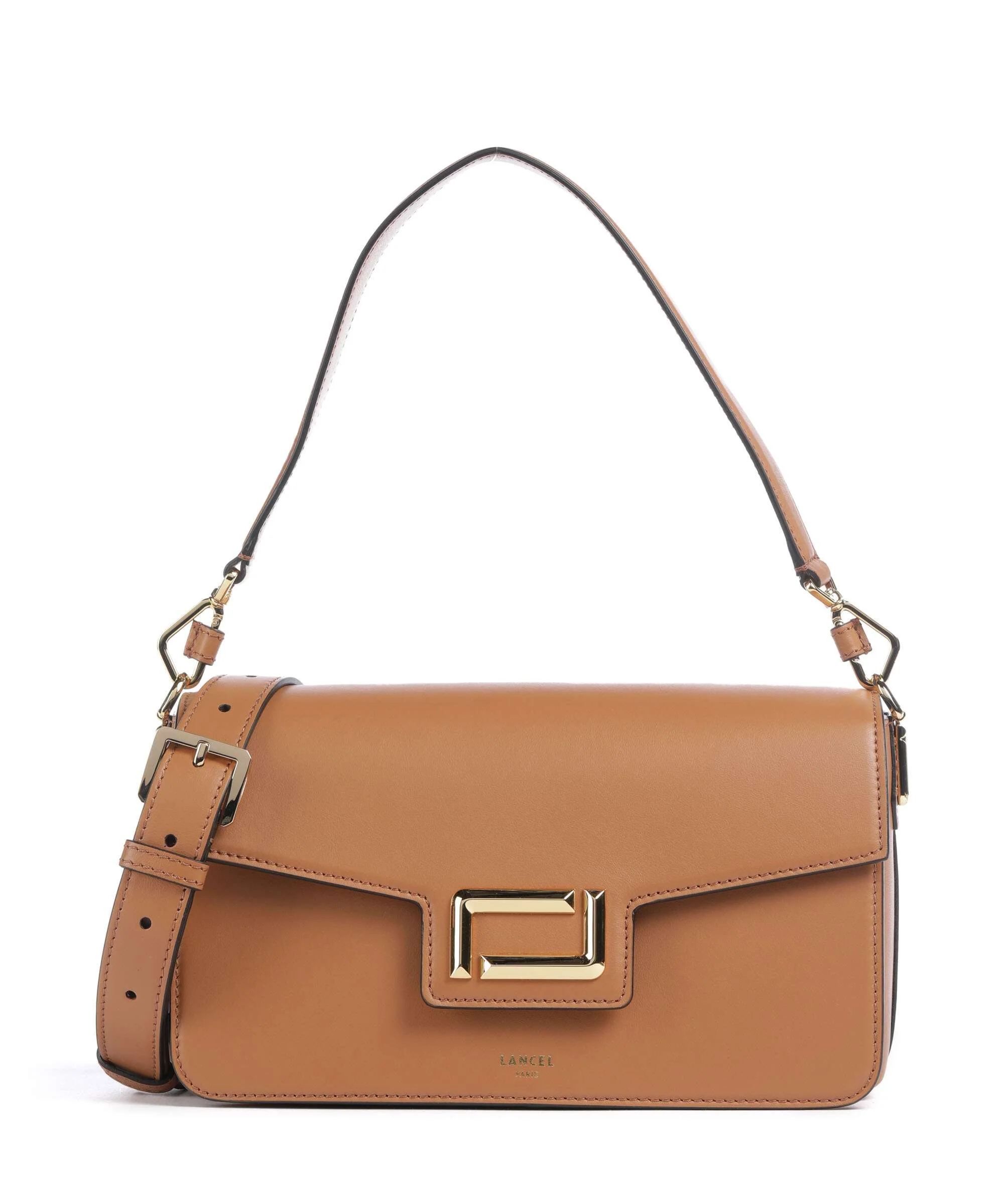 Lancel Angèle M Schoudertas camel