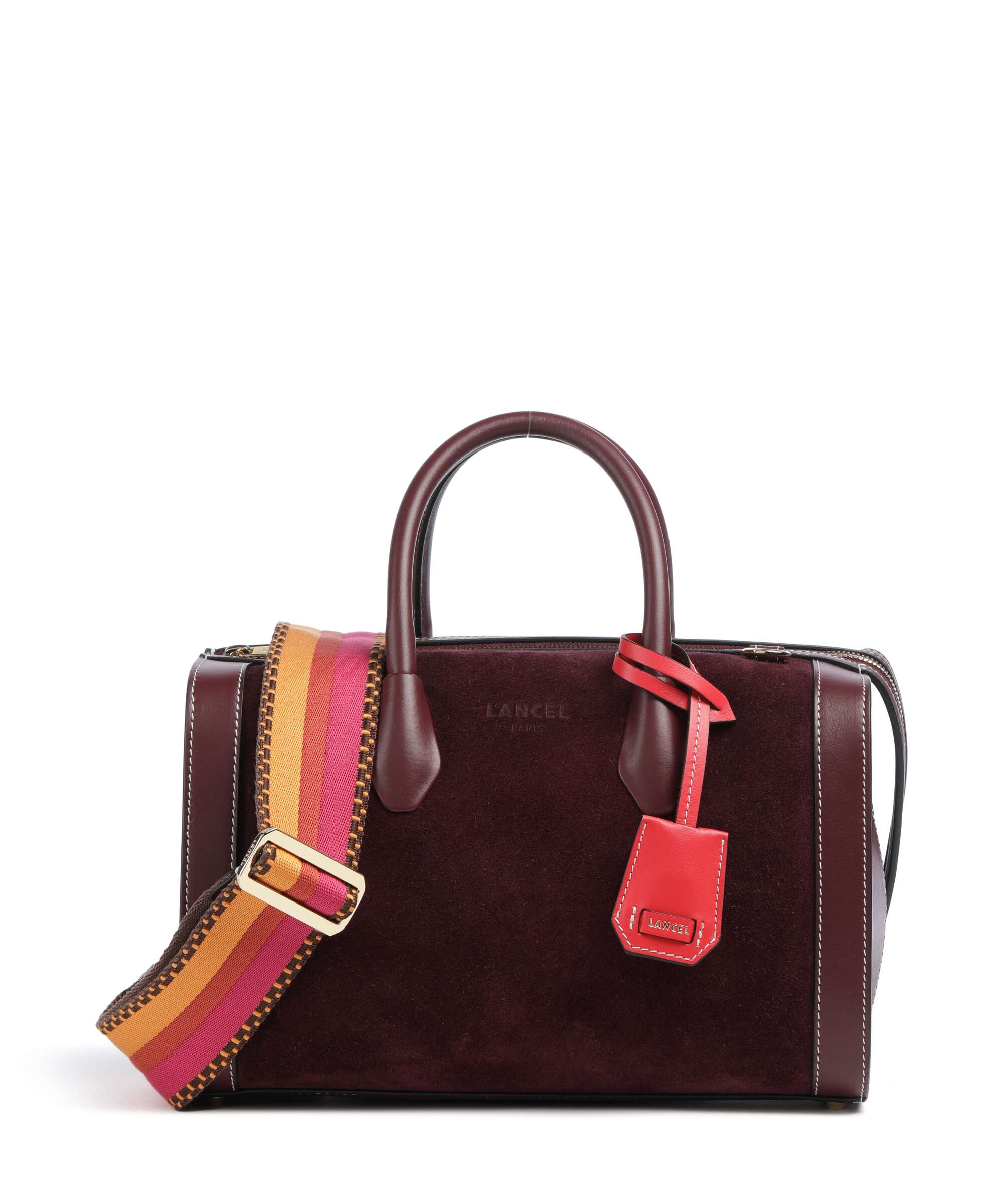 Lancel BCBG Bowling M Handtas cassis
