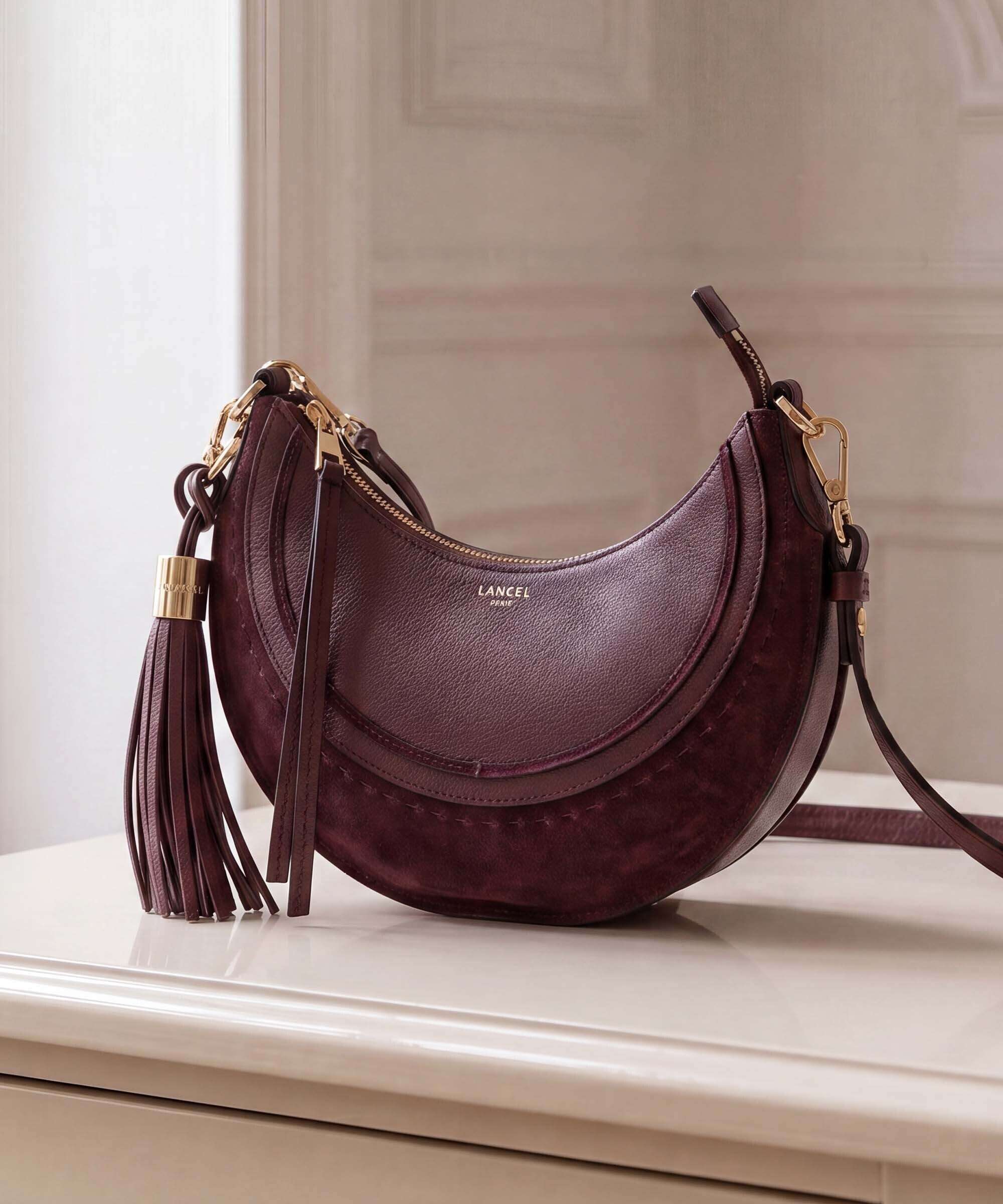 Lancel Hobohème S Schoudertas cassis - Image 2