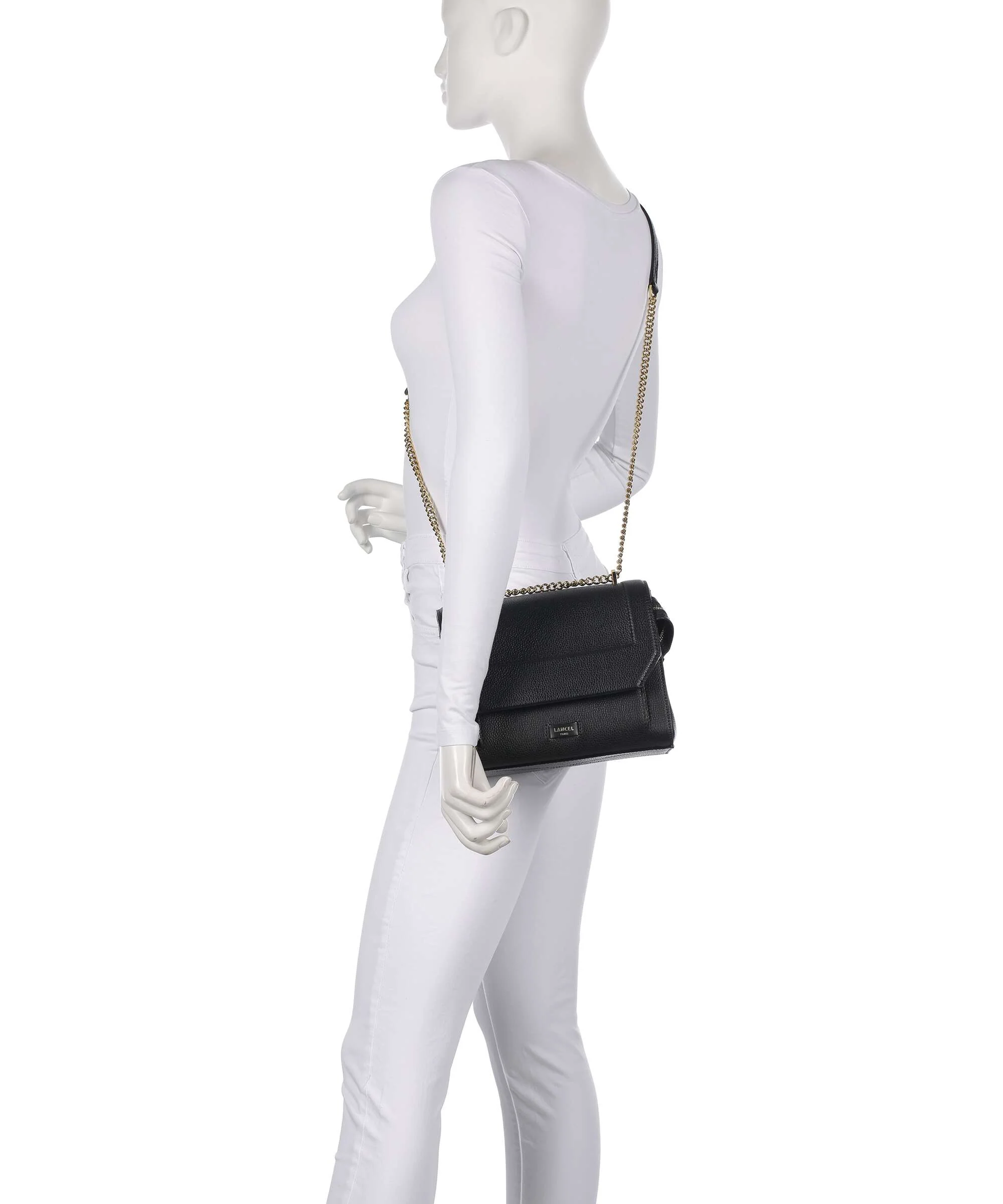 Lancel Ninon M Schoudertas black/gold - Image 4