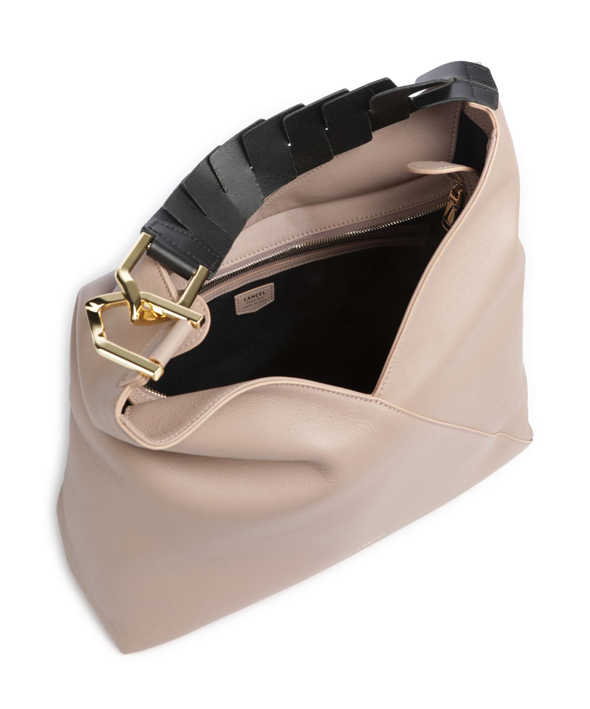 Lancel Pagode L Hobo tas natural/black - Image 5