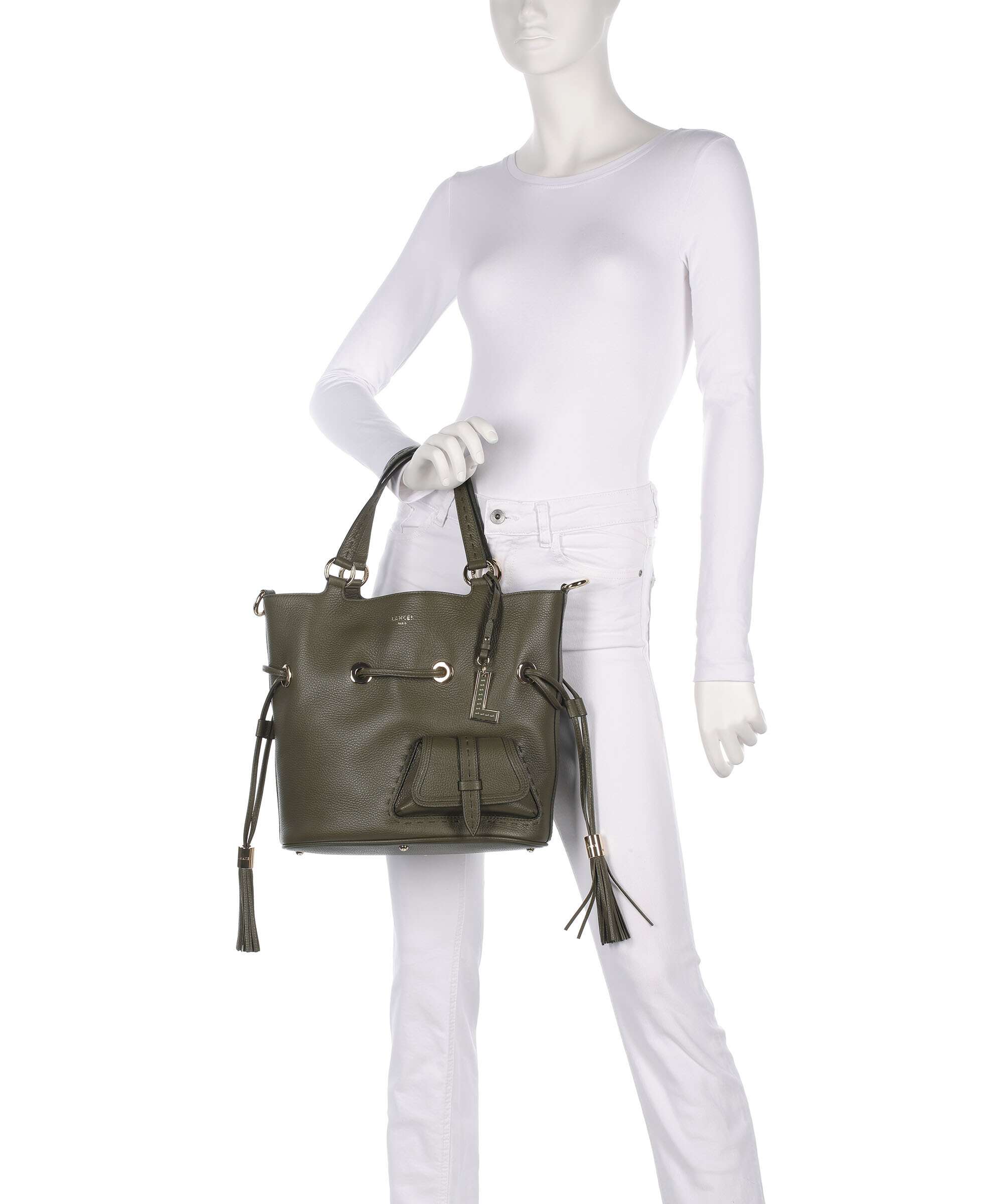 Lancel Premier Flirt M Emmertas dark khaki - Image 4