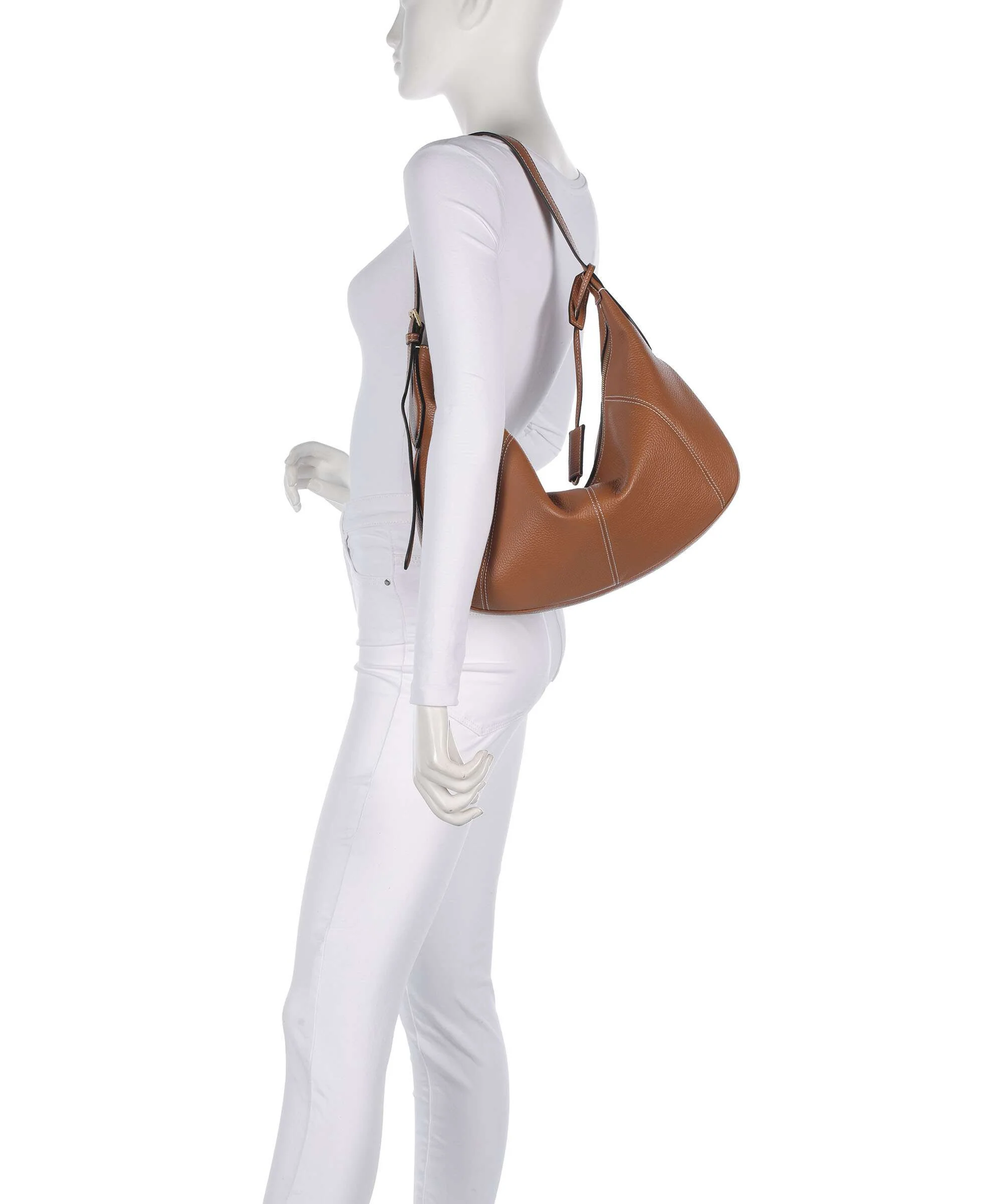 Lancel Victoire L Hobo tas camel - Image 3