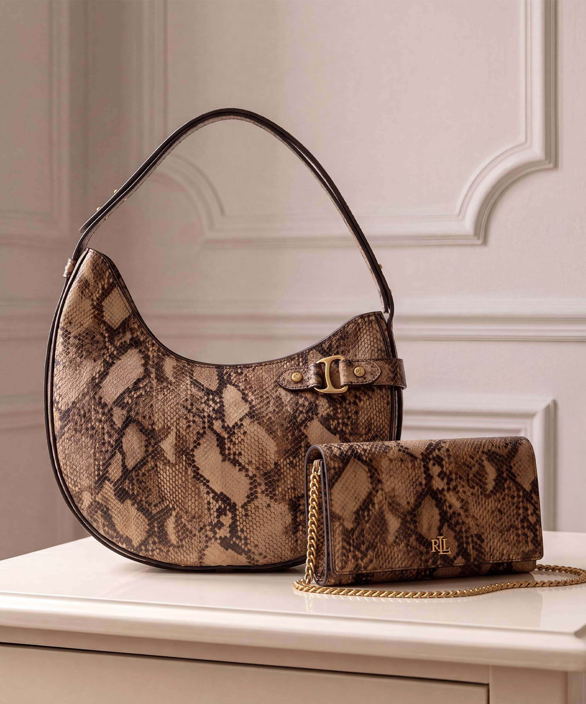 Lauren Ralph Lauren Adair II Large Portemonnee tan multi - Image 2