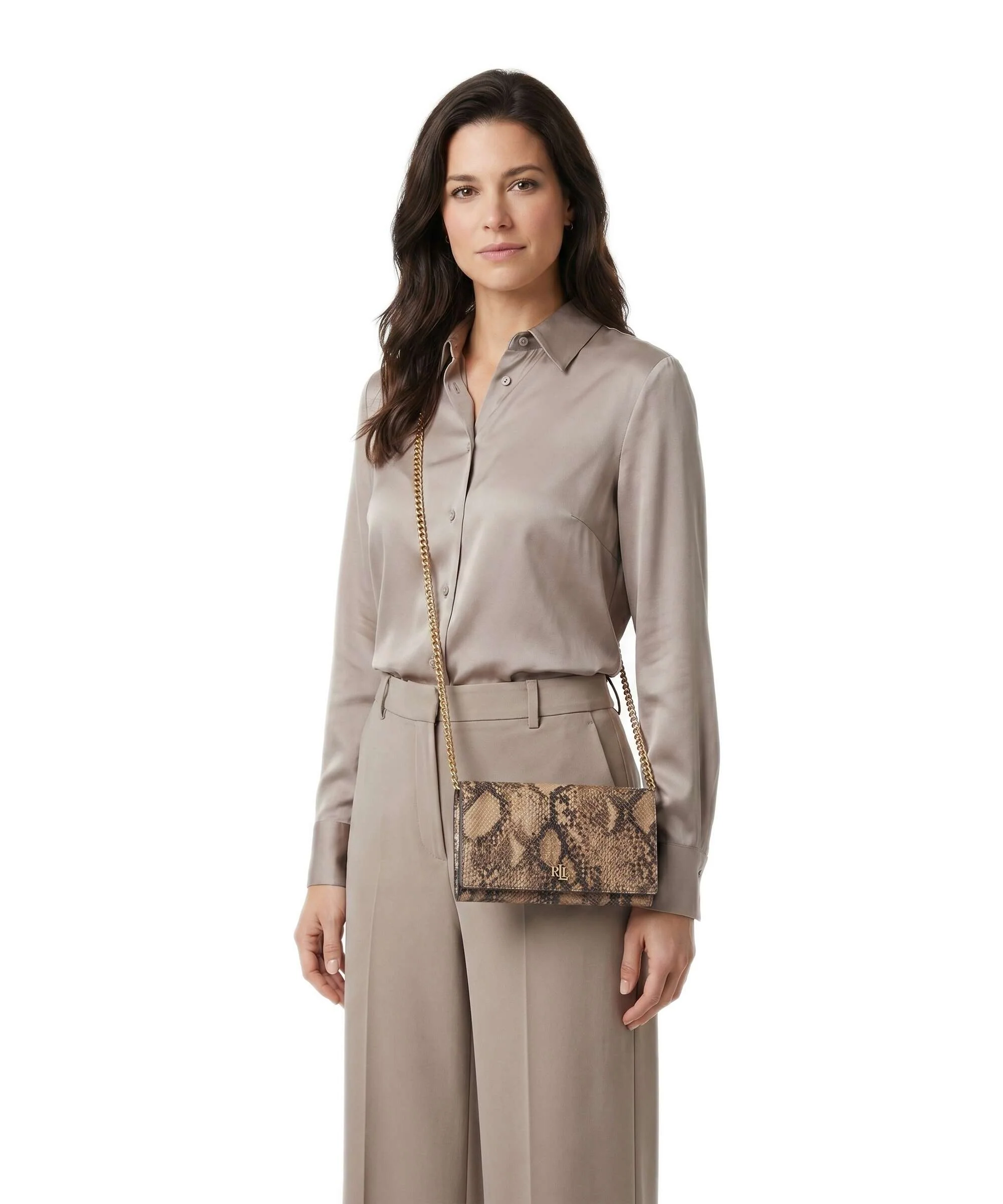Lauren Ralph Lauren Adair II Large Portemonnee tan multi - Image 4