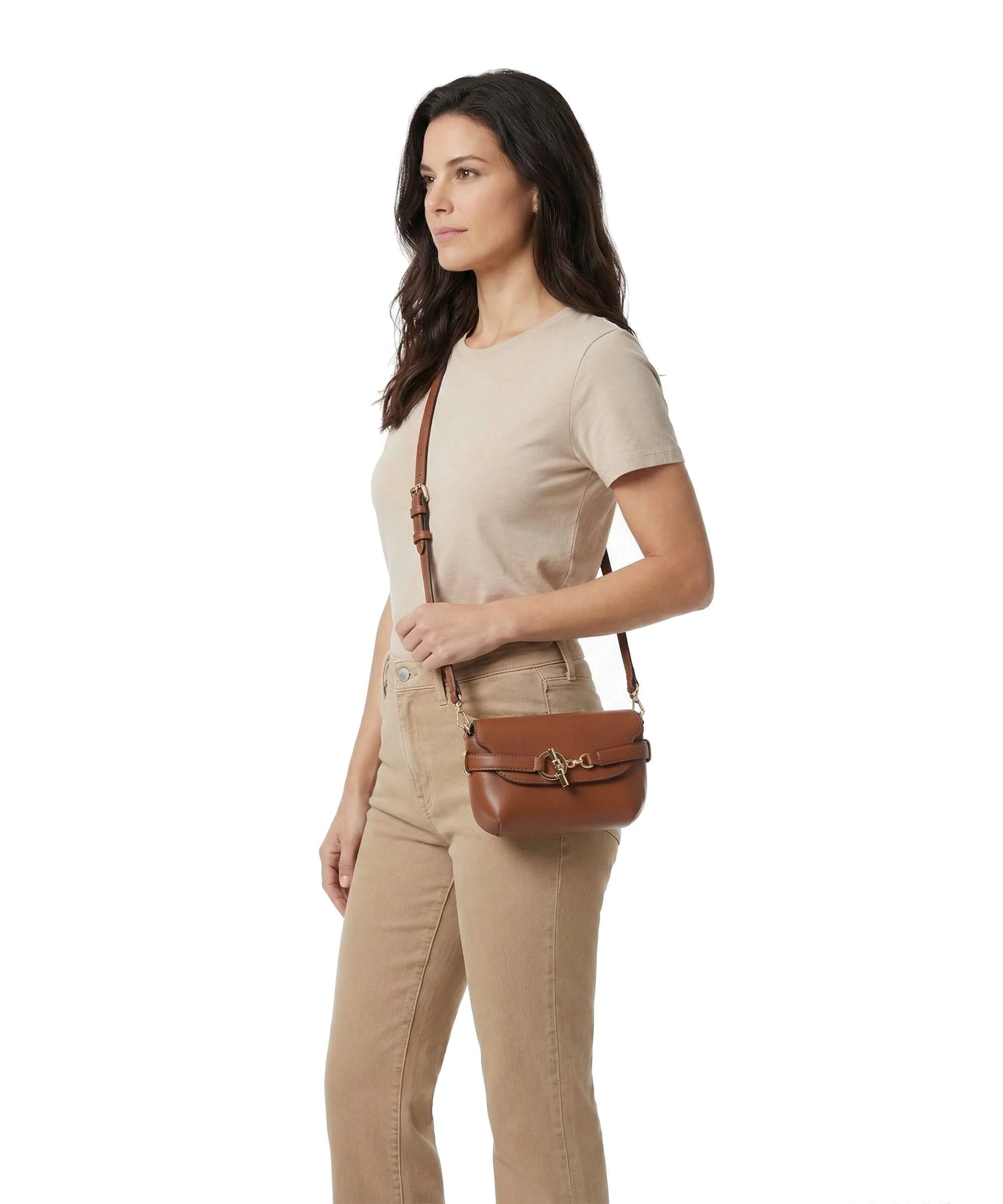 Lauren Ralph Lauren Blaike Small Crossbody tas lauren tan - Image 3