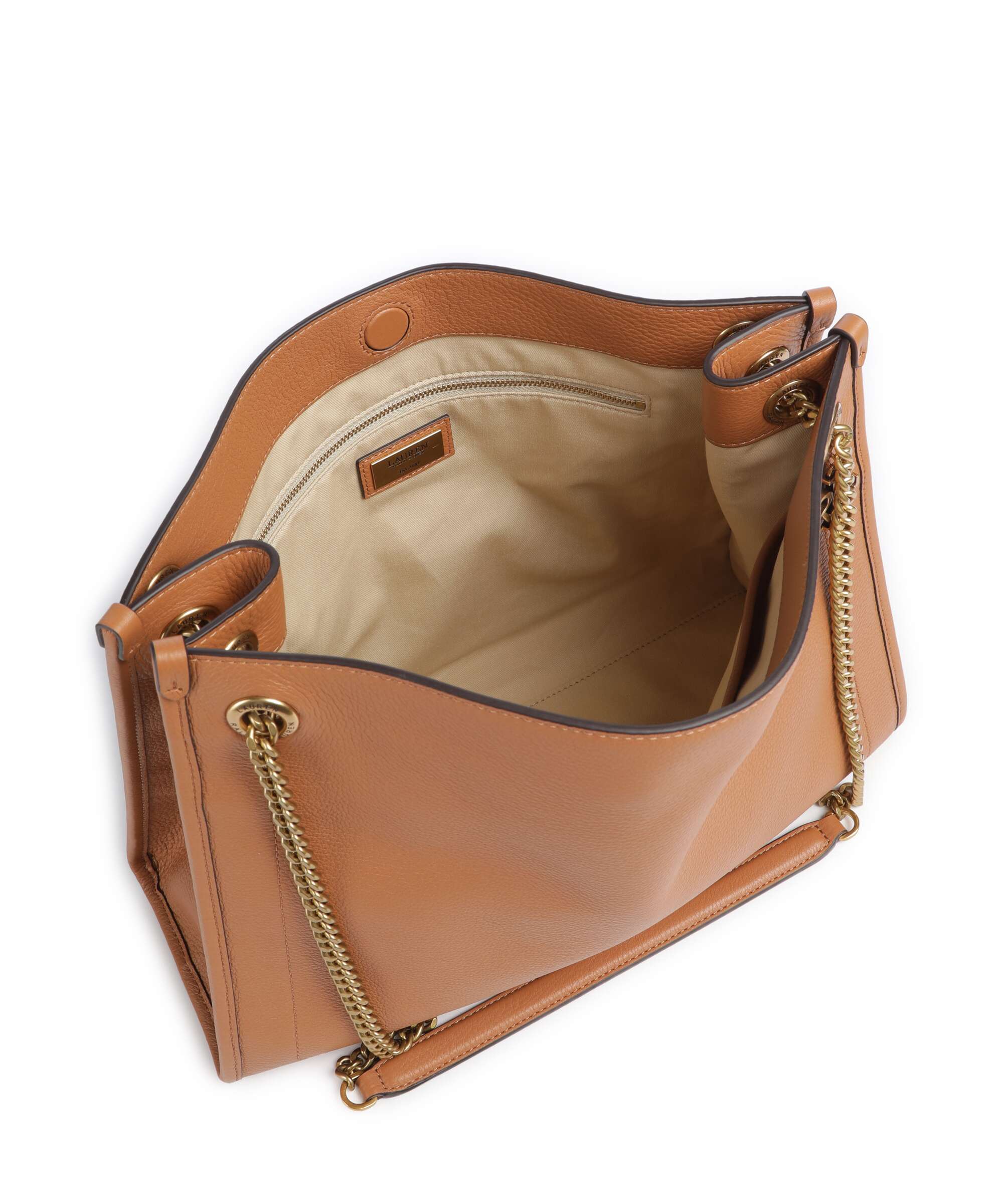 Lauren Ralph Lauren Bradley Large Boodschappentas classic caramel - Image 6