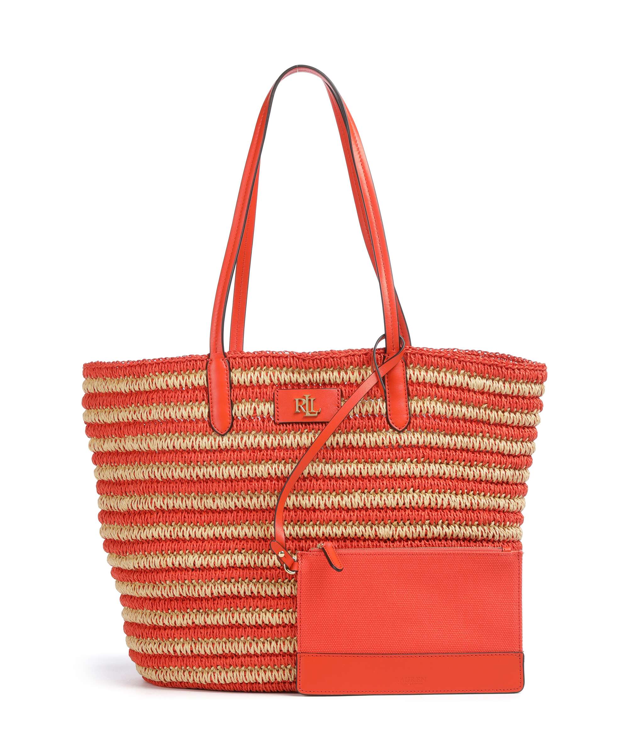 Lauren Ralph Lauren Brie 31 Boodschappentas natural/orange lily - Image 4