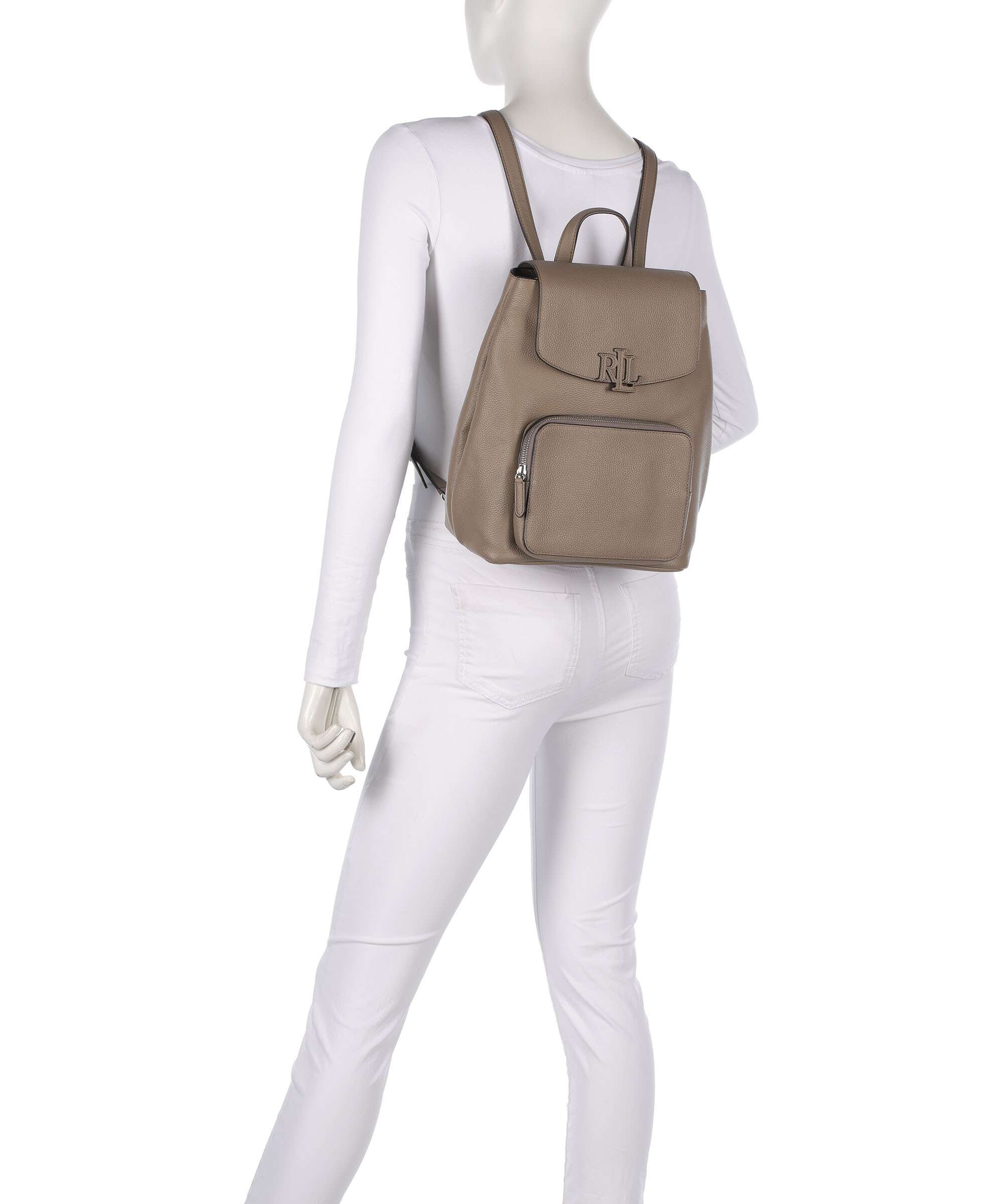 Lauren Ralph Lauren Cameryn Medium Rugzak taupe brown - Image 3