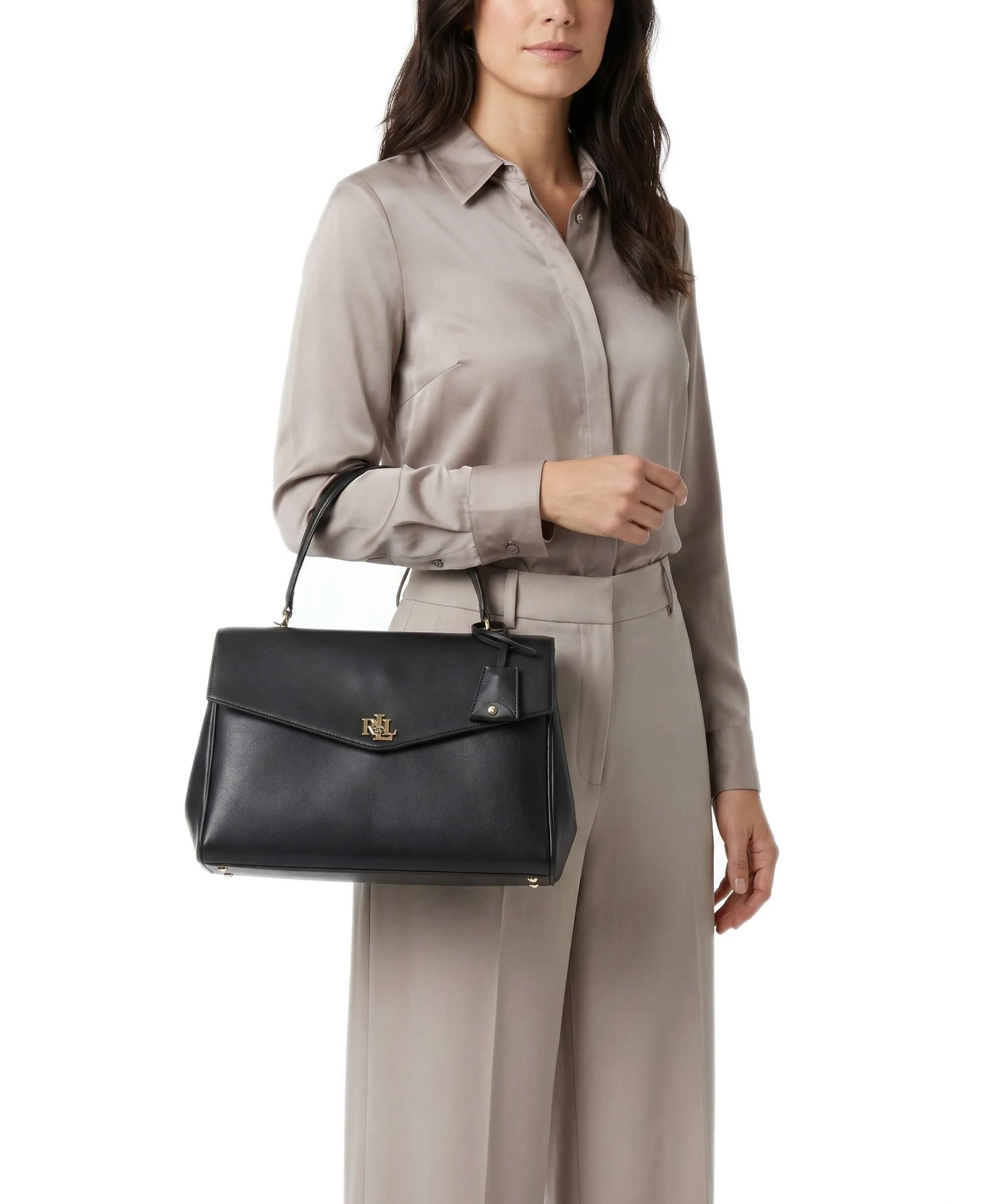 Lauren Ralph Lauren Farrah Medium Handtas black - Image 3