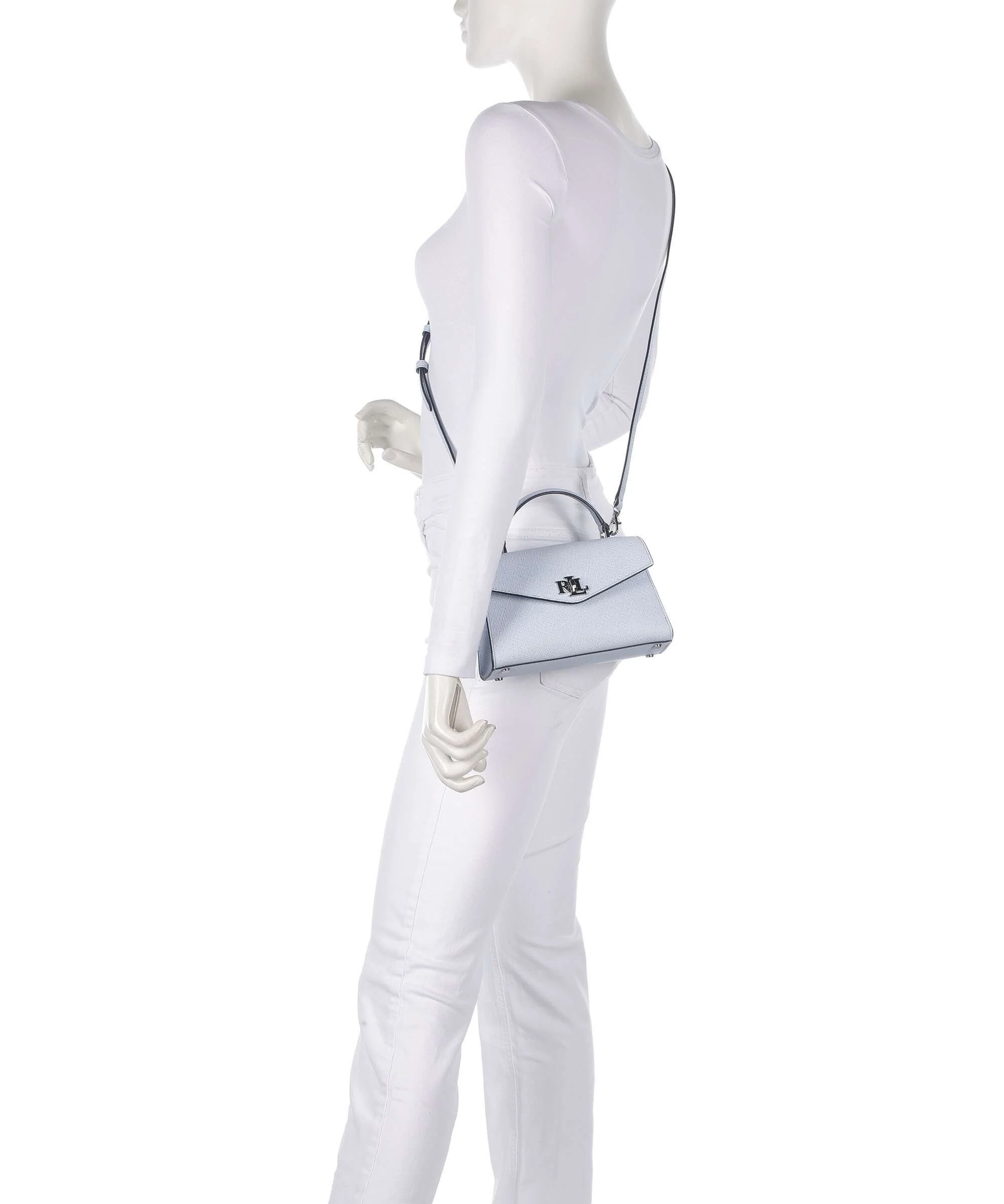 Lauren Ralph Lauren Farrah Small Crossbody tas cornflower blue - Image 3