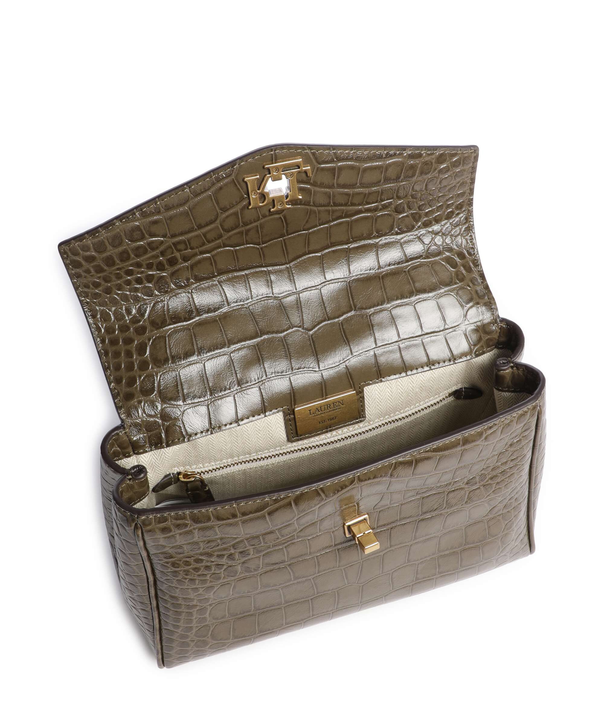 Lauren Ralph Lauren Farrah Small Handtas botanic green - Image 5